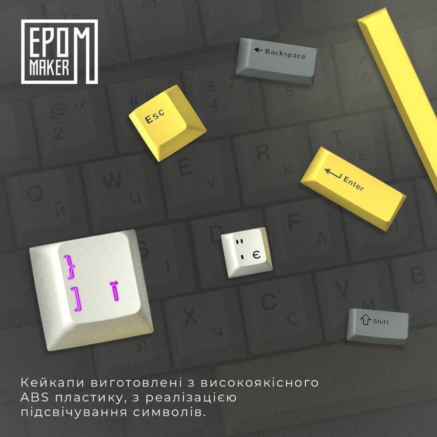 Клавиатура Epomaker EK68 Budgerigar V2 Black (EK68-B-BV2)