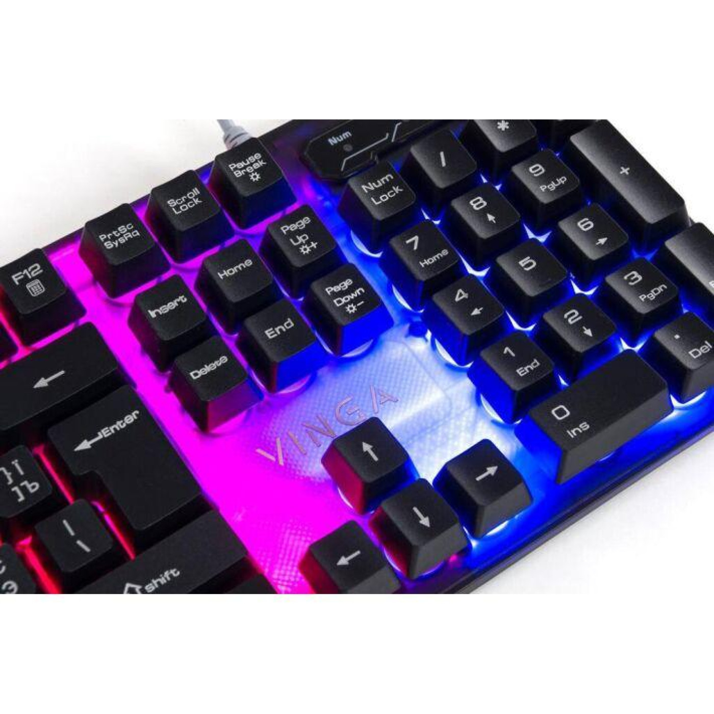 Клавіатура Vinga KB414 USB Black (KB414)