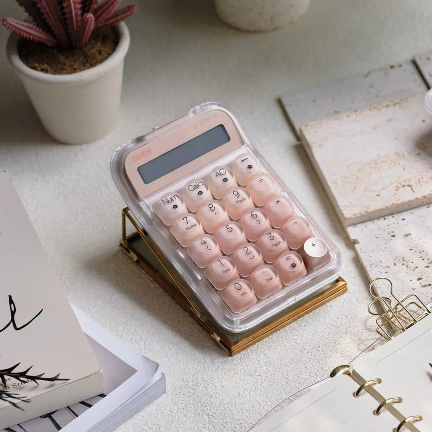 Клавиатура Lofree EH121 Foundation Tri-Mode Wireless Numpad (LO-6922694806178) Rose (G-000003578)