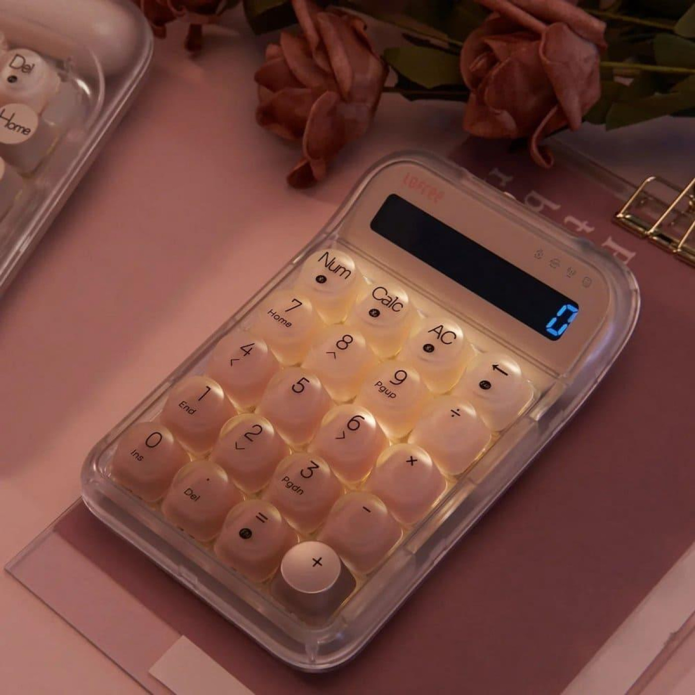 Клавиатура Lofree EH121 Foundation Tri-Mode Wireless Numpad (LO-6922694806178) Rose (G-000003578)