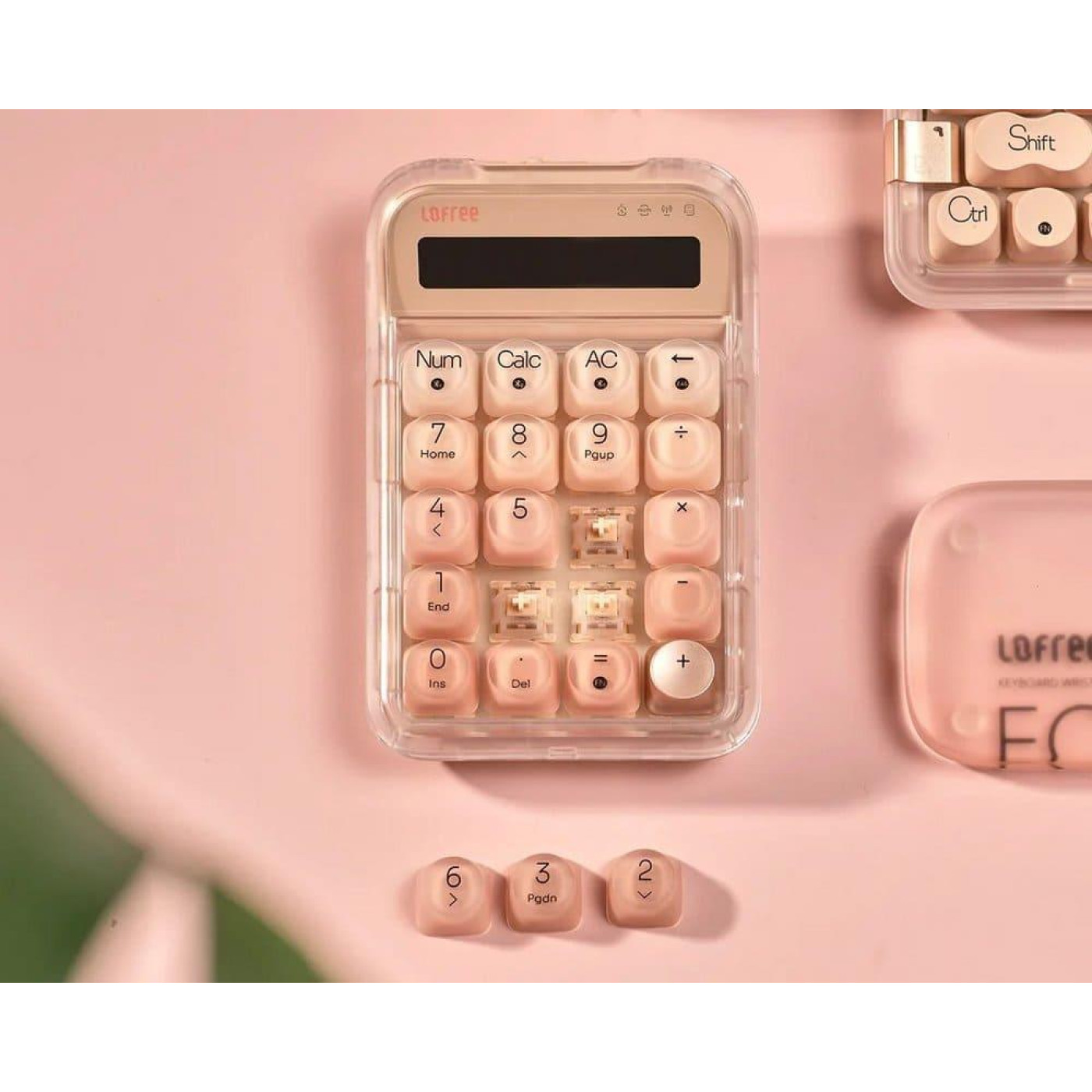 Клавиатура Lofree EH121 Foundation Tri-Mode Wireless Numpad (LO-6922694806178) Rose (G-000003578)