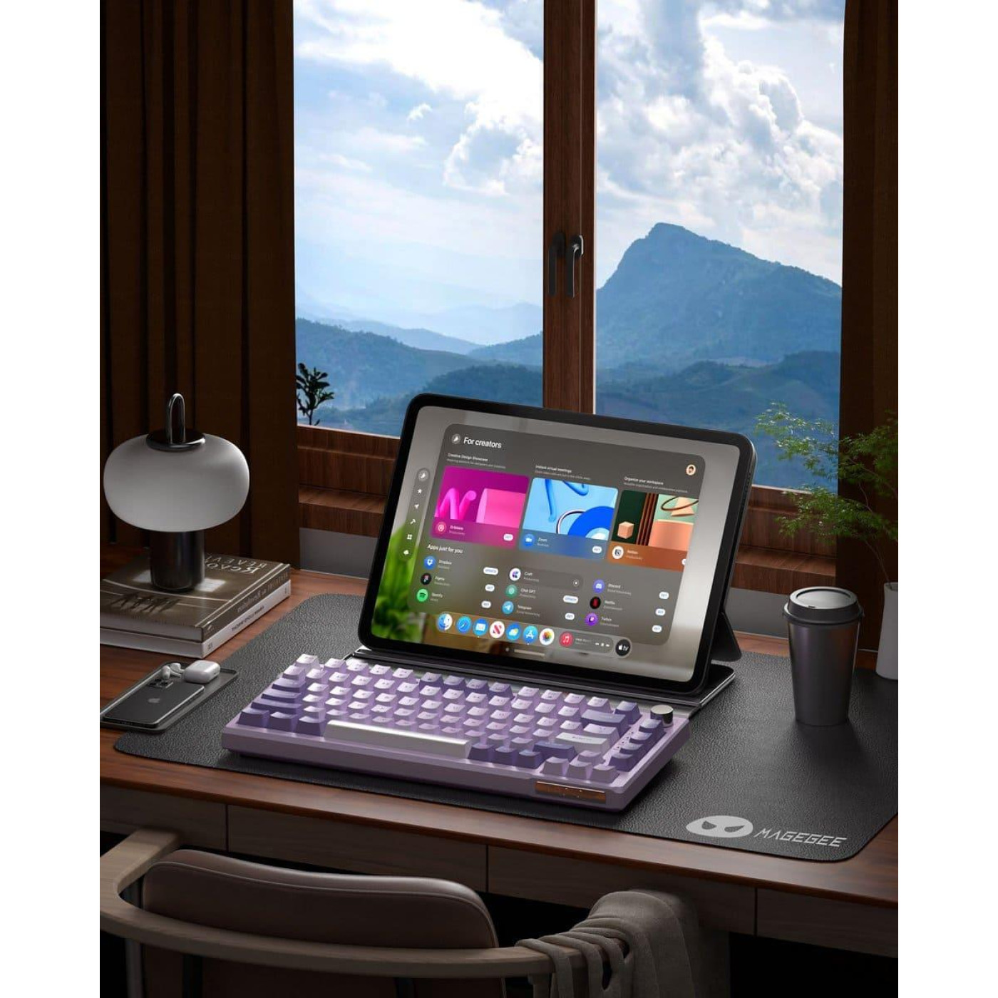 Клавиатура MageGee SKY 81 RGB Violet Switch (6971969727939) Violet (G-000003955)