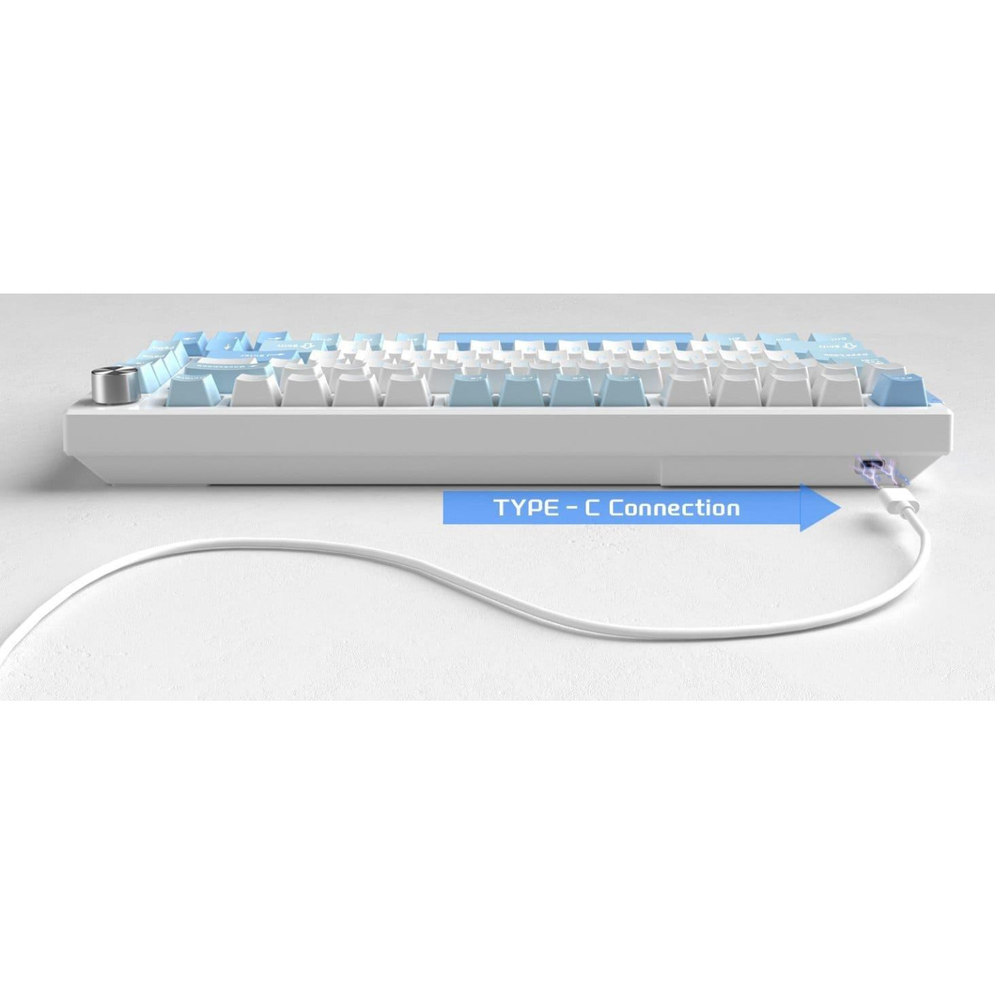 Клавиатура MageGee SKY 81 RGB Pink Bear Switch (6971969728844-UA) Ice Sea Blue (G-000003954)