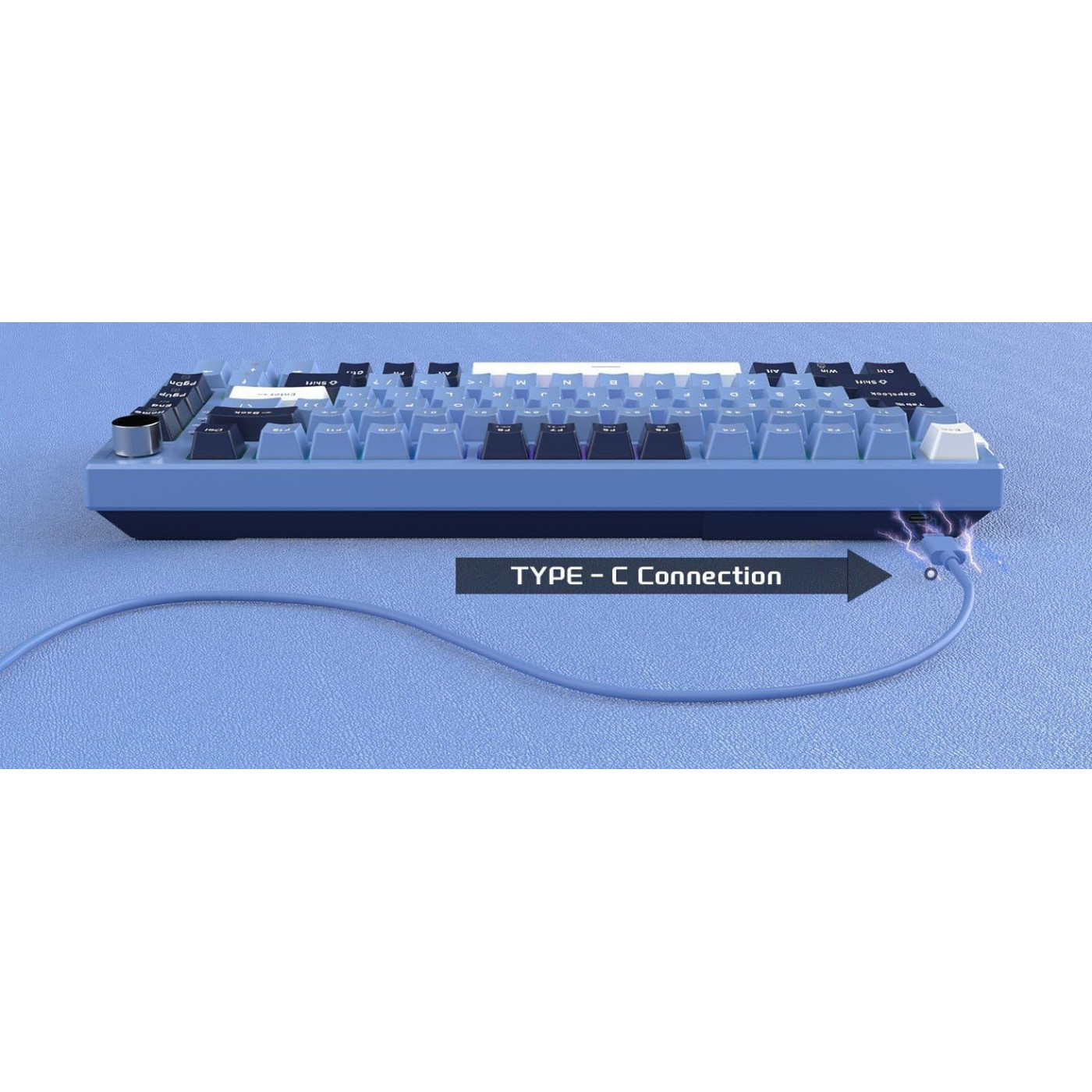 Клавиатура MageGee SKY 81 RGB Blue Whale Switch (6971969727922) Prussian Blue (G-000003953)