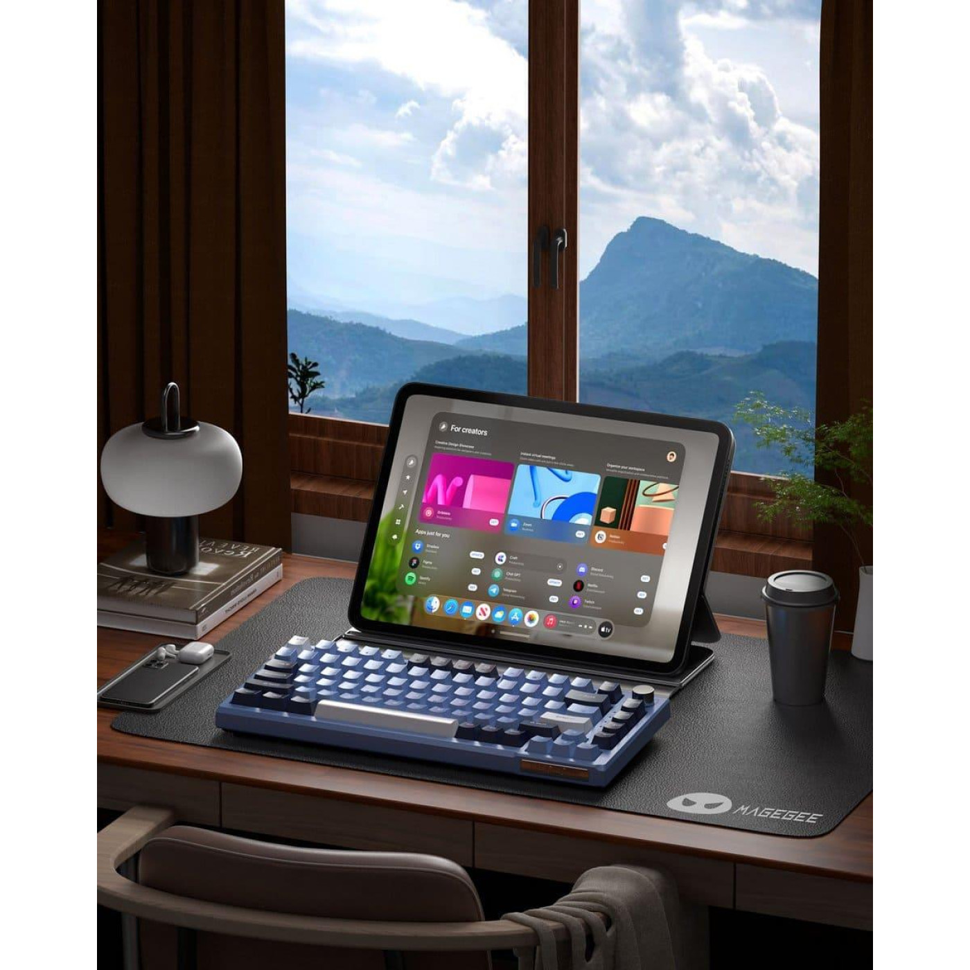 Клавиатура MageGee SKY 81 RGB Blue Whale Switch (6971969727922) Prussian Blue (G-000003953)