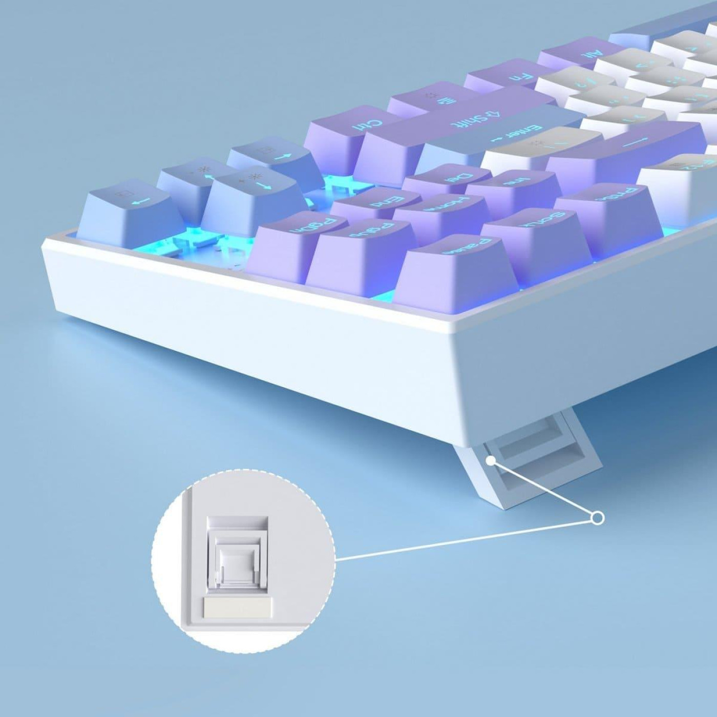 Клавиатура MageGee MK-STAR Red Switch (6971969728752-UA) Lilac (G-000003952)