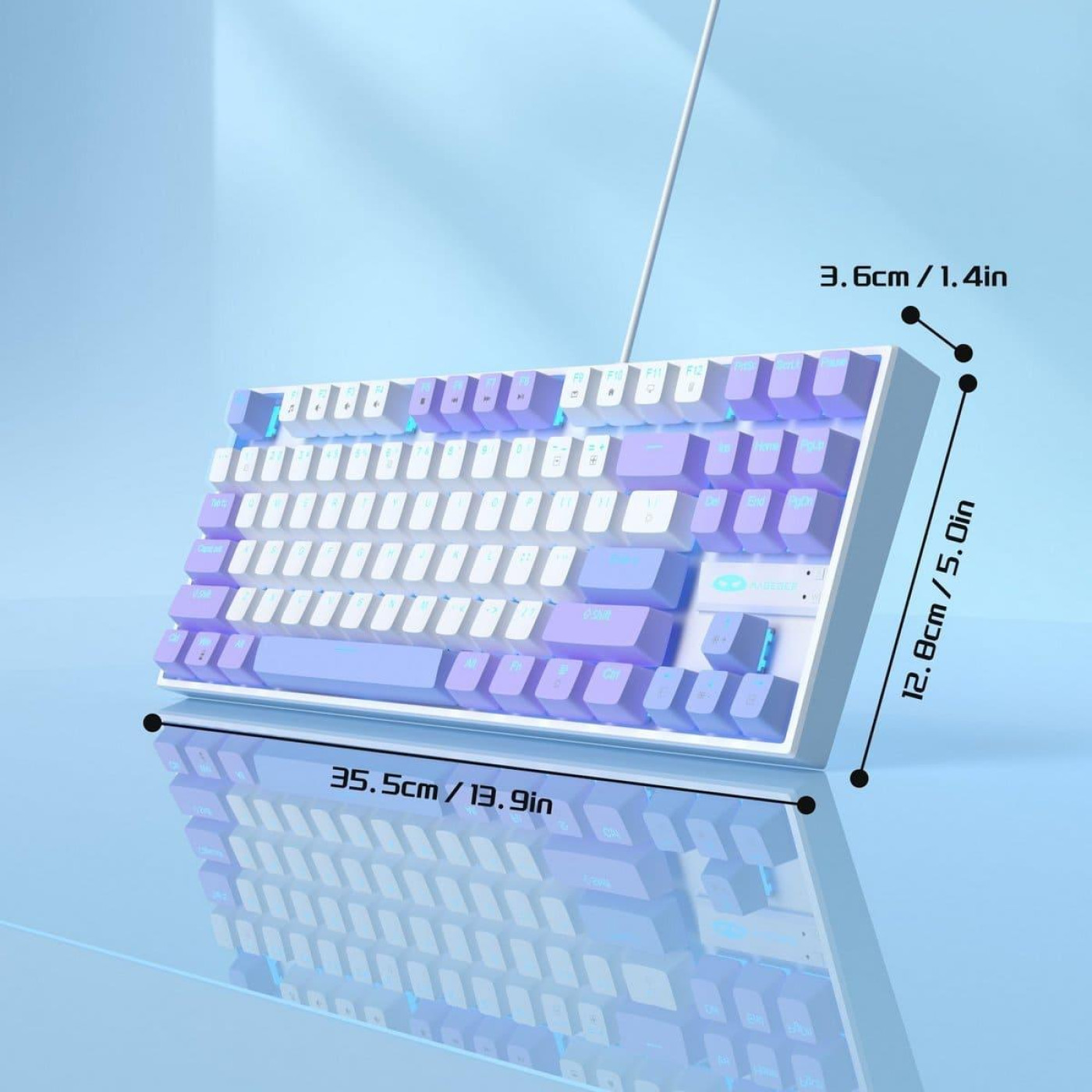 Клавиатура MageGee MK-STAR Red Switch (6971969728752-UA) Lilac (G-000003952)