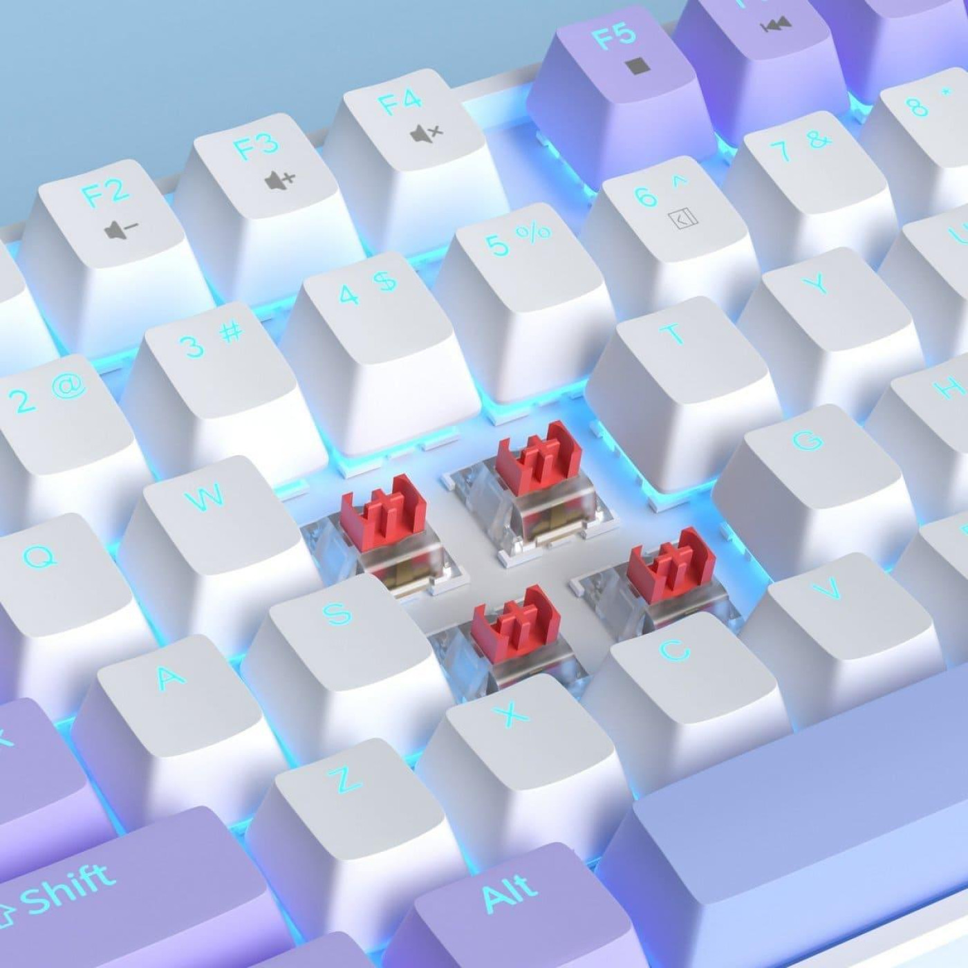 Клавиатура MageGee MK-STAR Red Switch (6971969728752-UA) Lilac (G-000003952)
