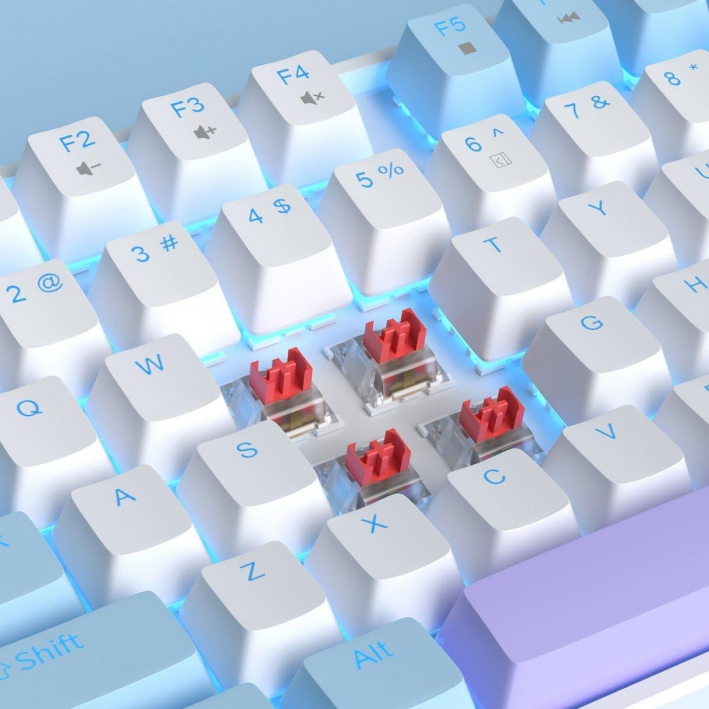 Клавиатура MageGee MK-STAR Red Switch (6971969721371-UA) Blue/White (G-000003951)