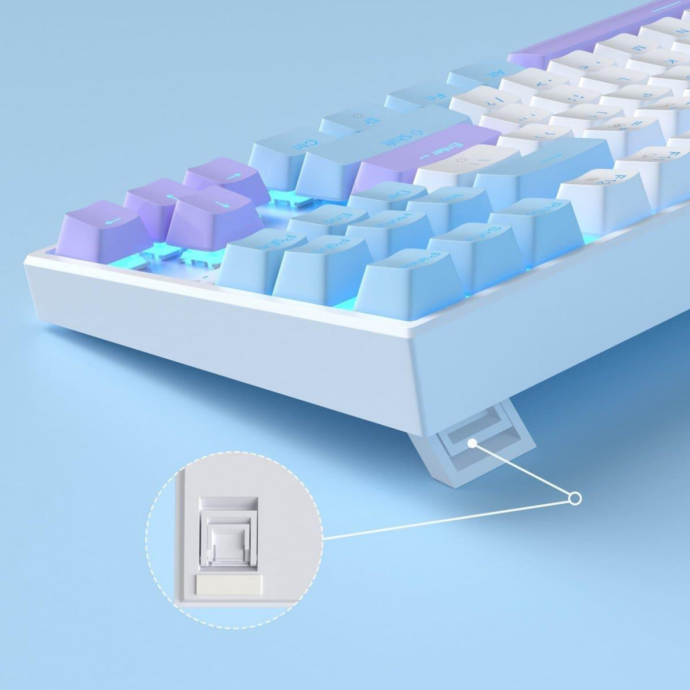 Клавиатура MageGee MK-STAR Red Switch (6971969721371-UA) Blue/White (G-000003951)