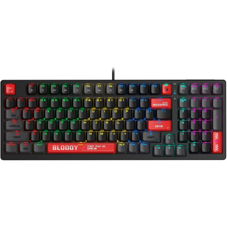 Клавіатура Bloody A4Tech S98 USB RGB Black Red) (S98 Red))