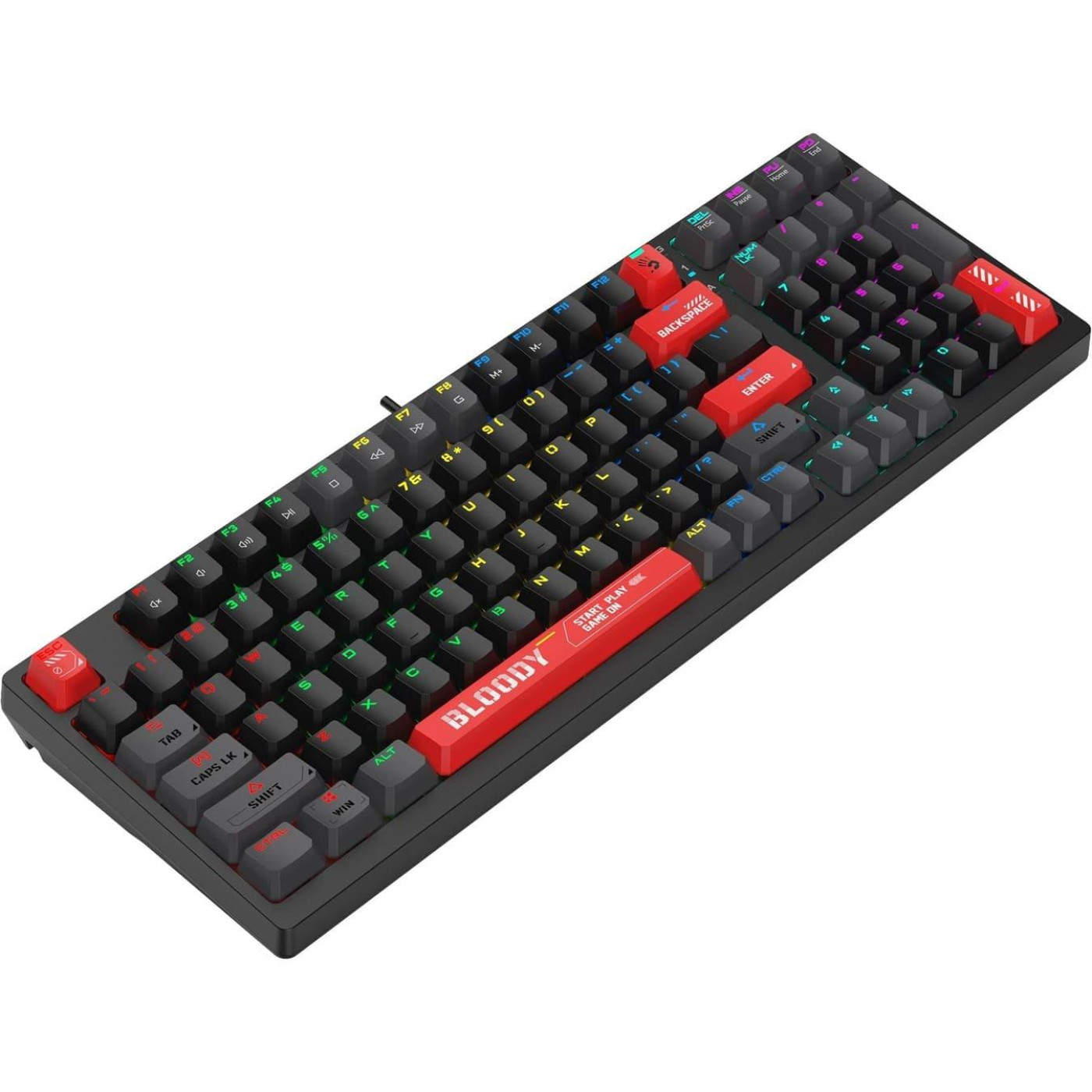 Клавіатура Bloody A4Tech S98 USB RGB Black Red) (S98 Red))
