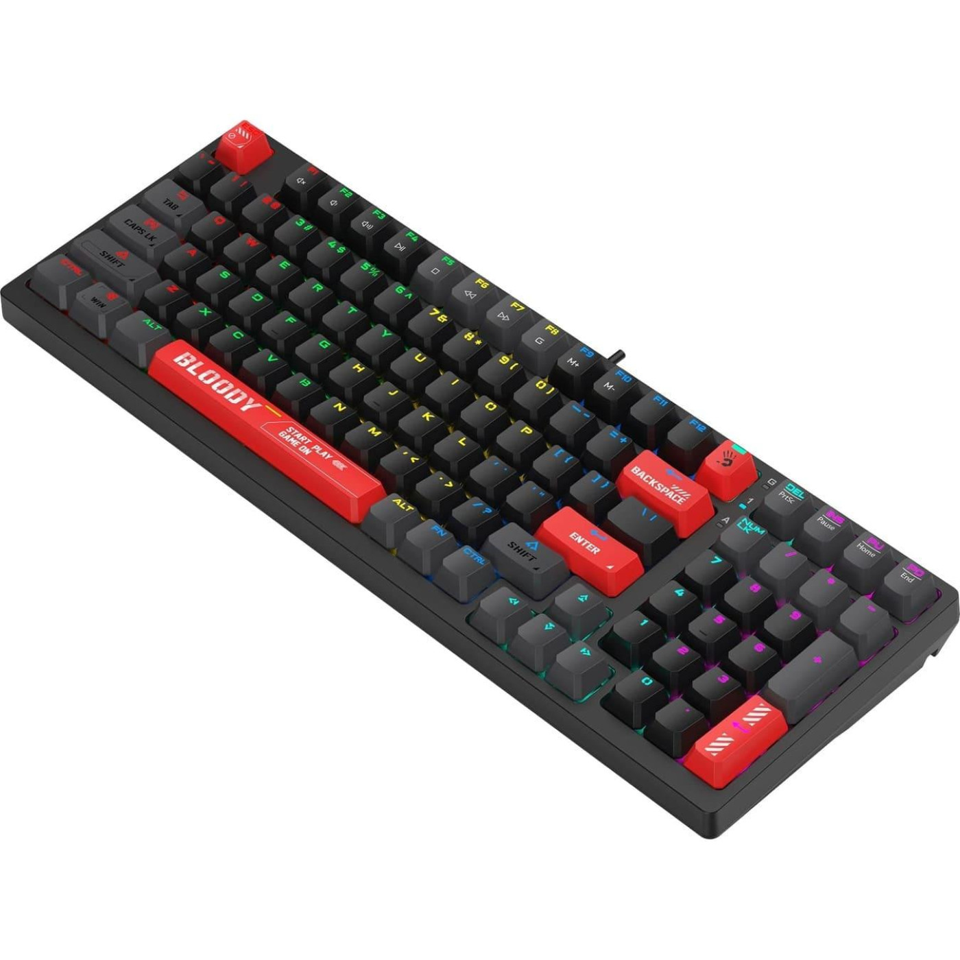 Клавіатура Bloody A4Tech S98 USB RGB Black Red) (S98 Red))