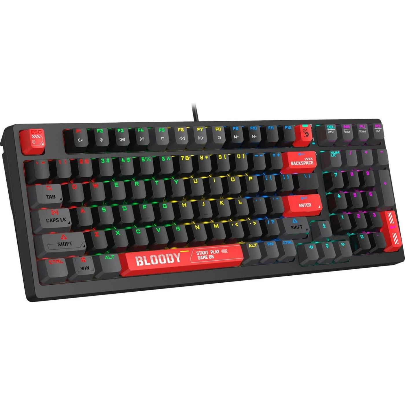 Клавіатура Bloody A4Tech S98 USB RGB Black Red) (S98 Red))