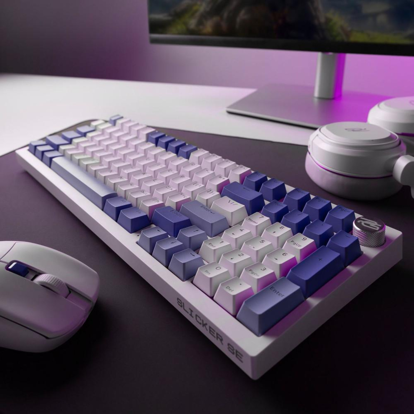 Клавиатура Proove Gaming Slicker Special Edition (Ukraine Layout) White Purple (WKSLSE022416)