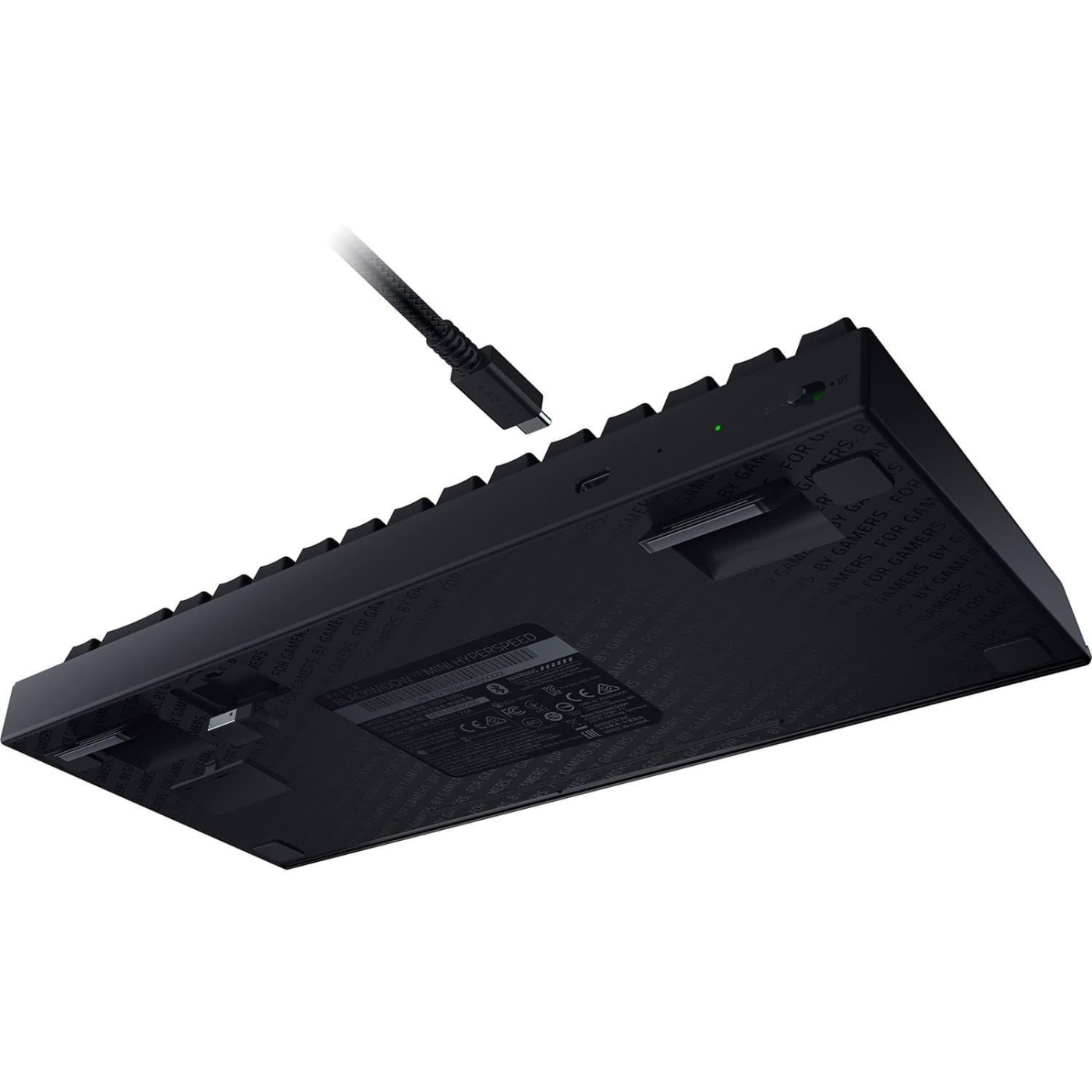 Клавіатура Razer BlackWidow V3 Mini Hyperspeed Green Wireless Black (RZ03-03891600-R3R1)
