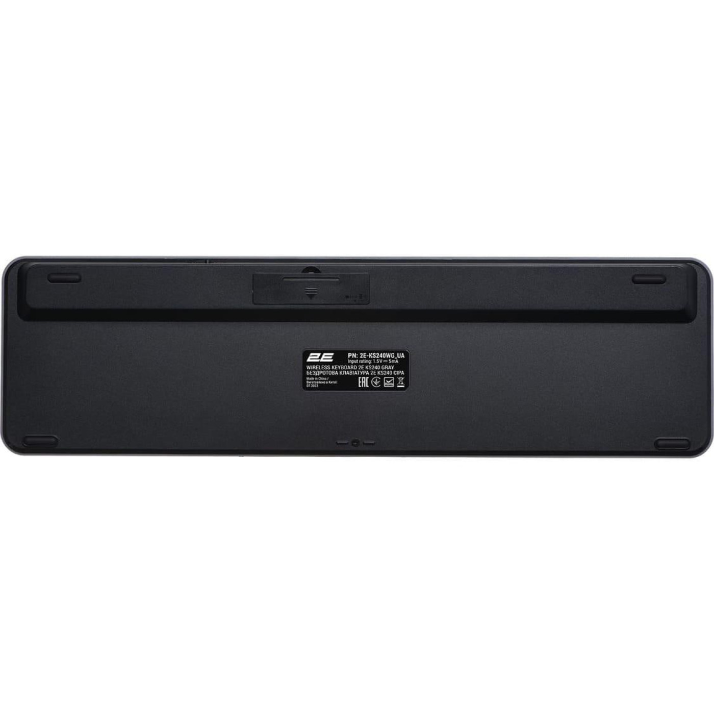 Клавиатура 2E KS240 Wireless Ukr (2E-KS240WG) Gray (2E-KS240WG_UA)