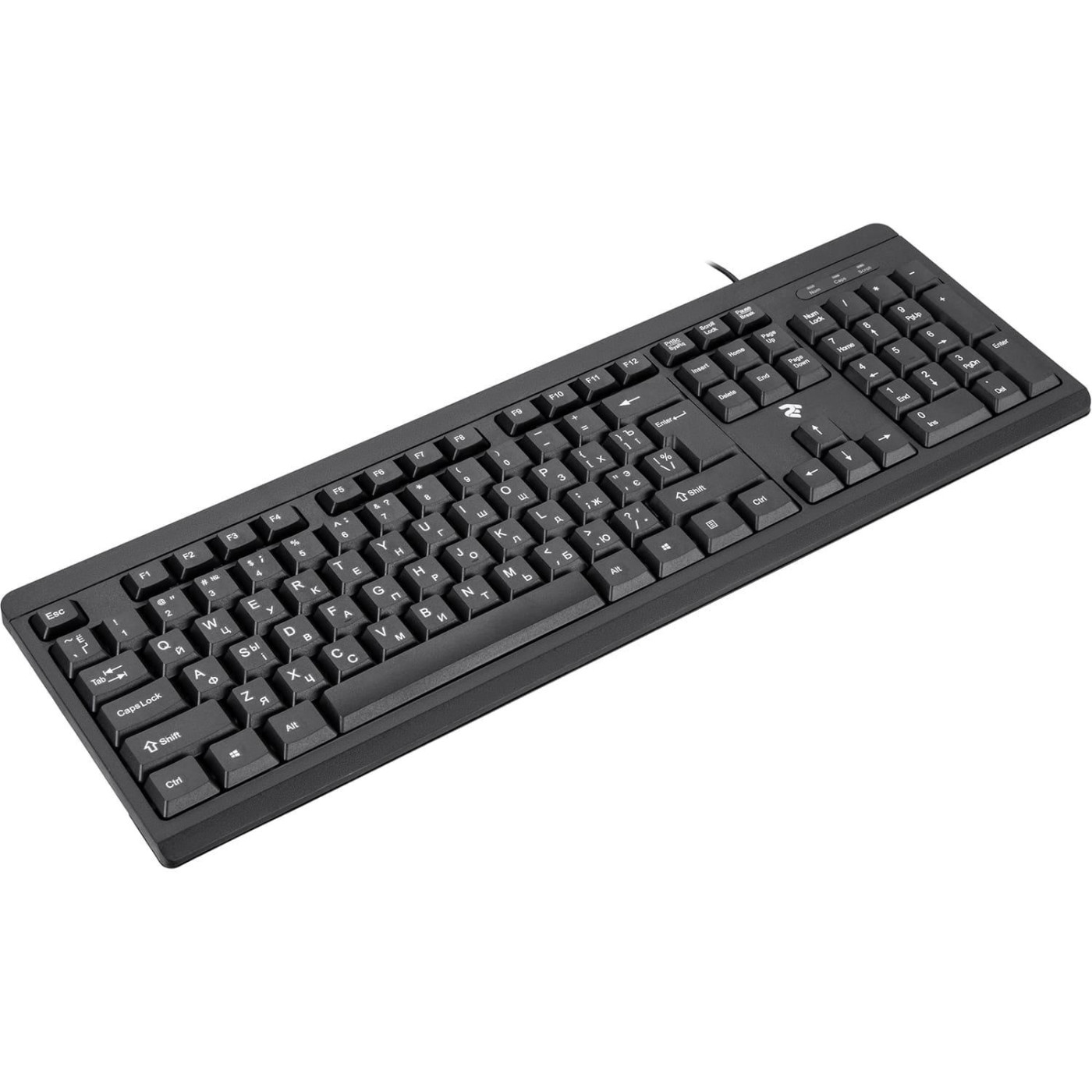Клавіатура 2E KS108 Slim USB (2E-KS108UB) Black (2E-KS108UB_UA)
