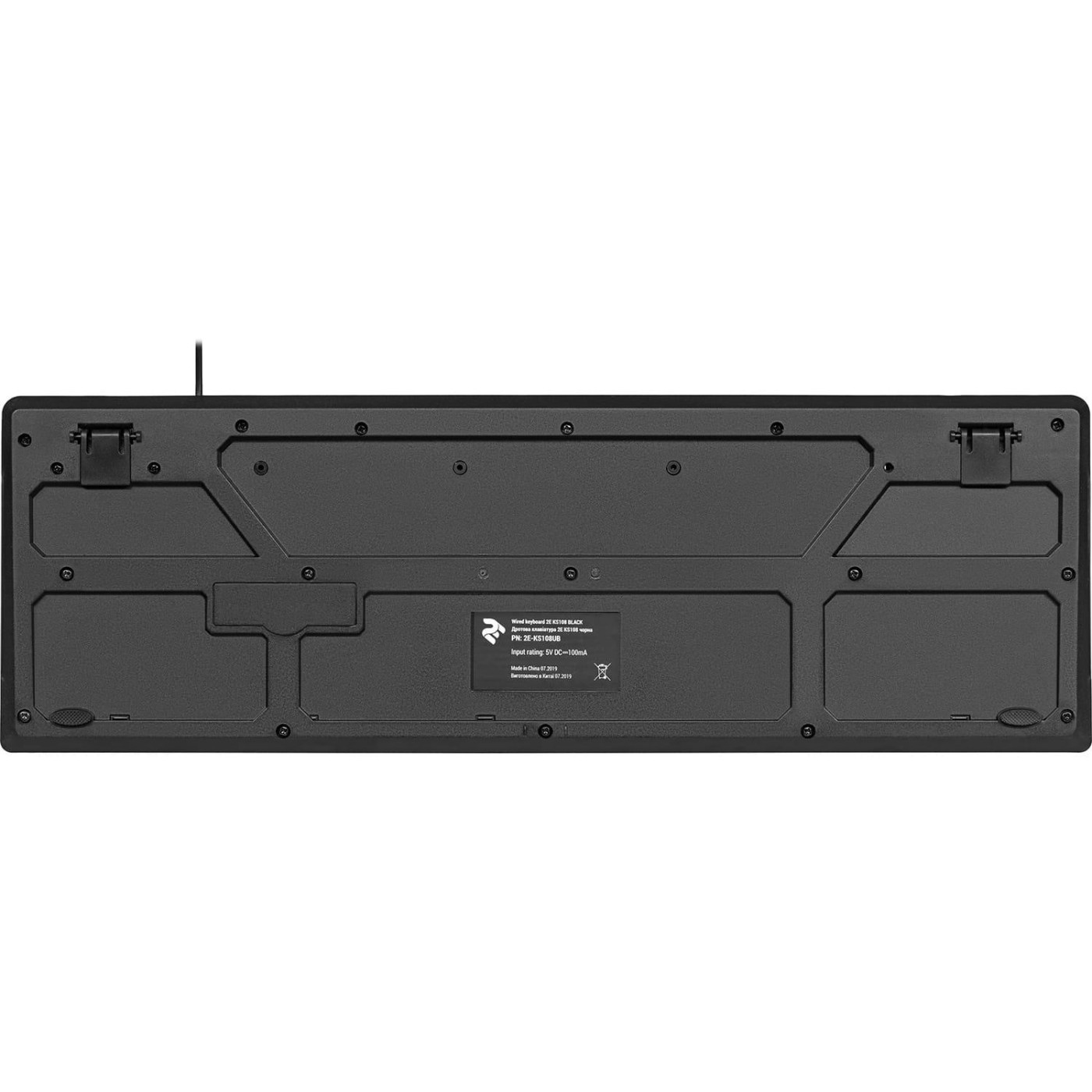 Клавіатура 2E KS108 Slim USB (2E-KS108UB) Black (2E-KS108UB_UA)