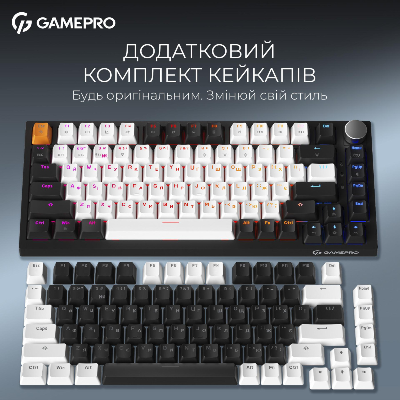 Клавиатура GamePro MK160 QLAB Sakura Switch Black (MK160-B-QS-PRO)