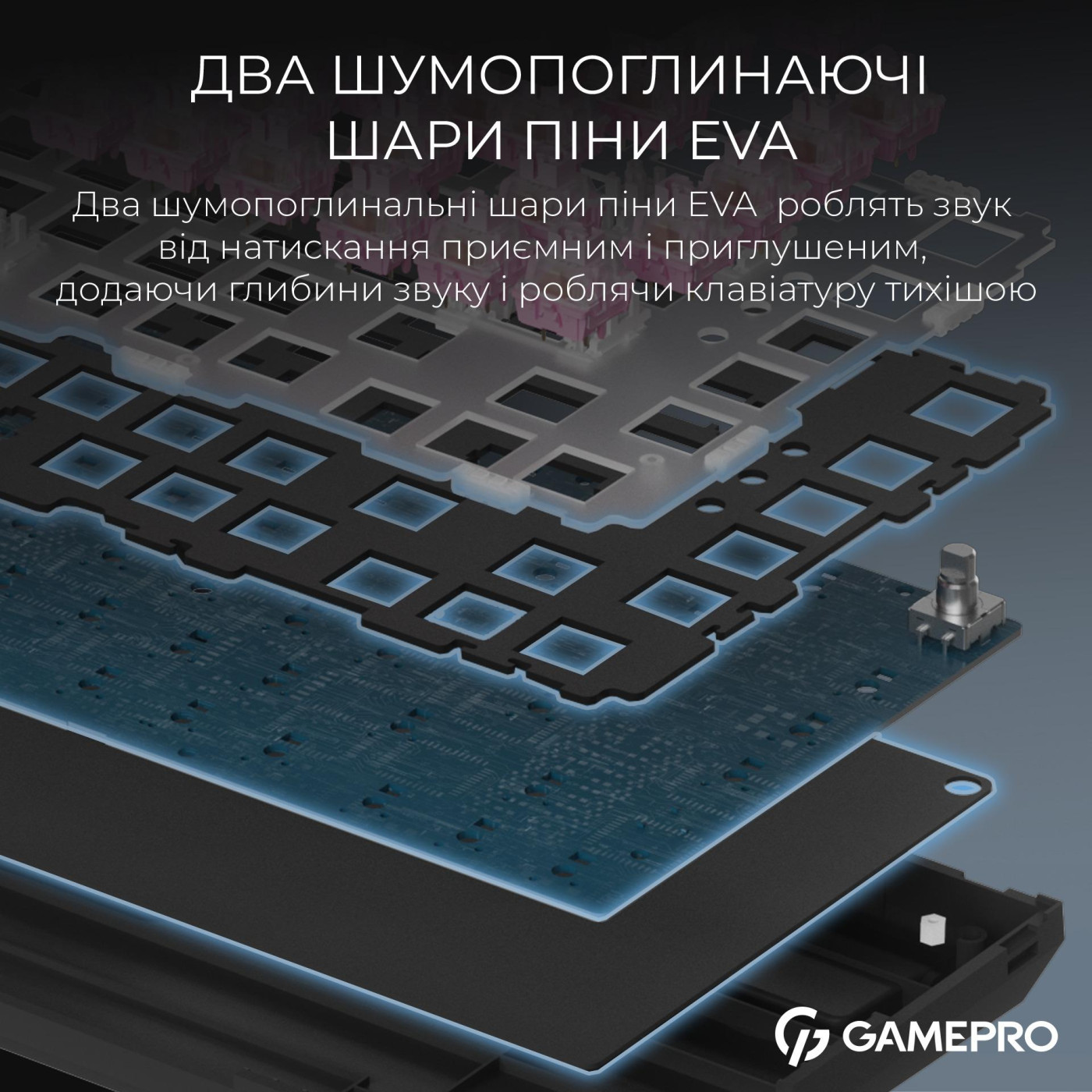Клавиатура GamePro MK160 QLAB Sakura Switch Black (MK160-B-QS-PRO)