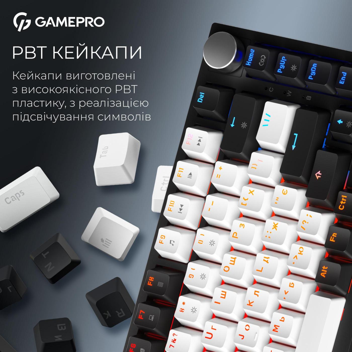 Клавиатура GamePro MK160 QLAB Sakura Switch Black (MK160-B-QS-PRO)