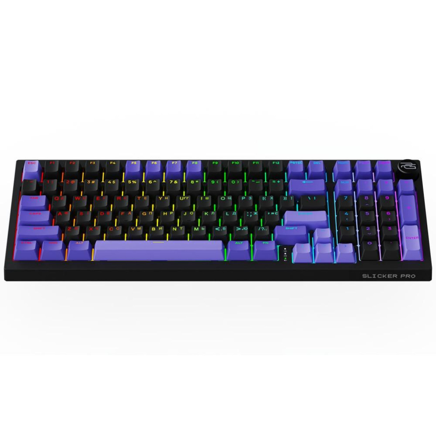 Клавіатура Proove Gaming Slicker Pro (Ukraine Layout) Black Purple (WKSLP0022416) U1