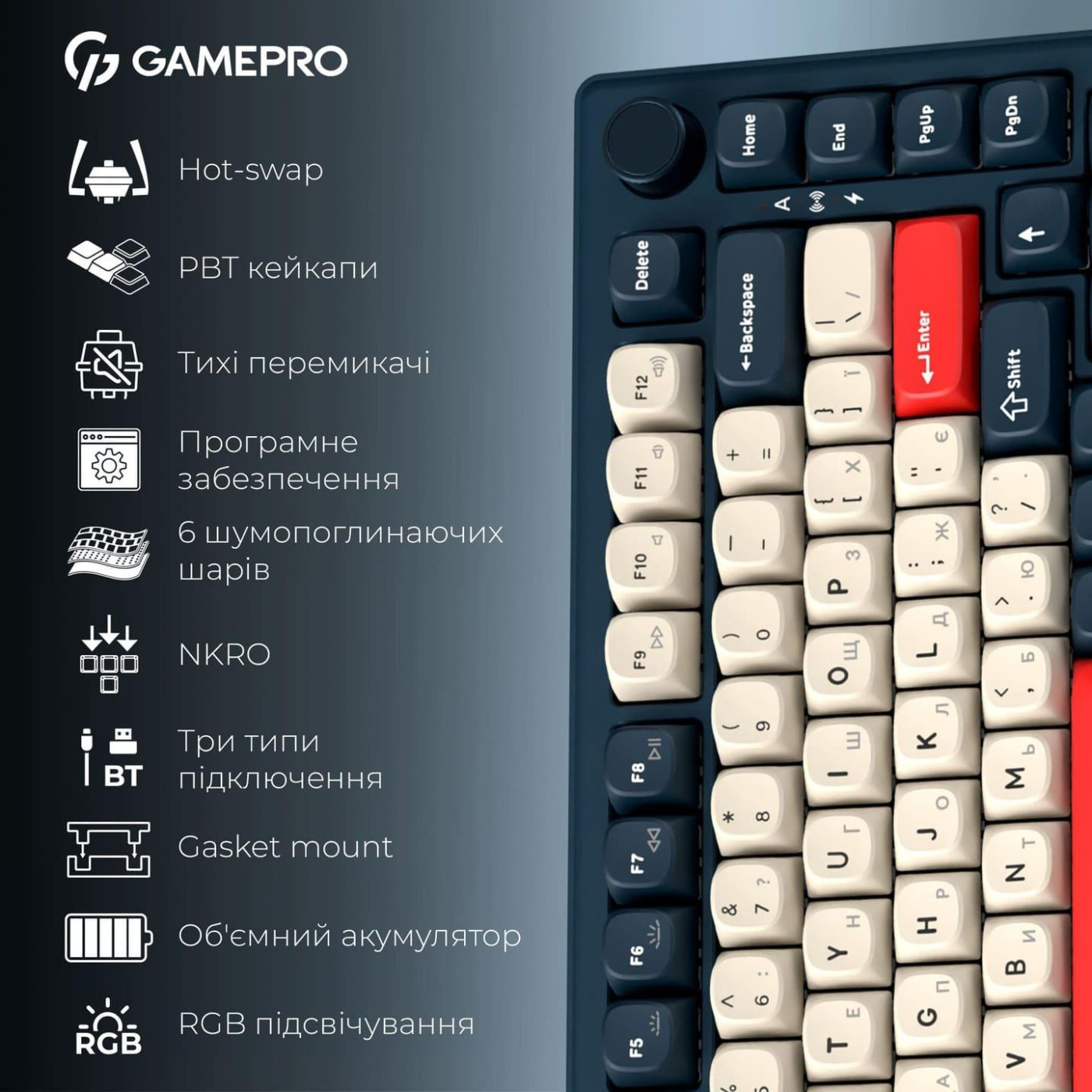 Клавиатура GamePro Asgard Yord (MK266BL)
