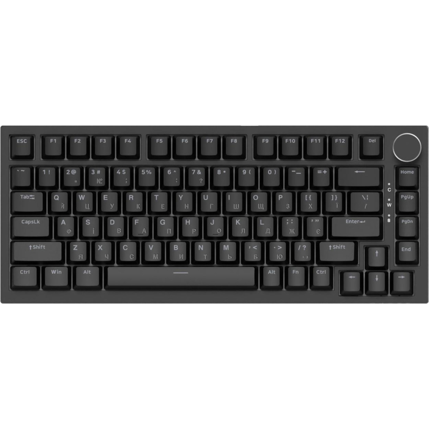 Клавиатура Ajazz AK820 Red Switch Black (AK820-R-B)