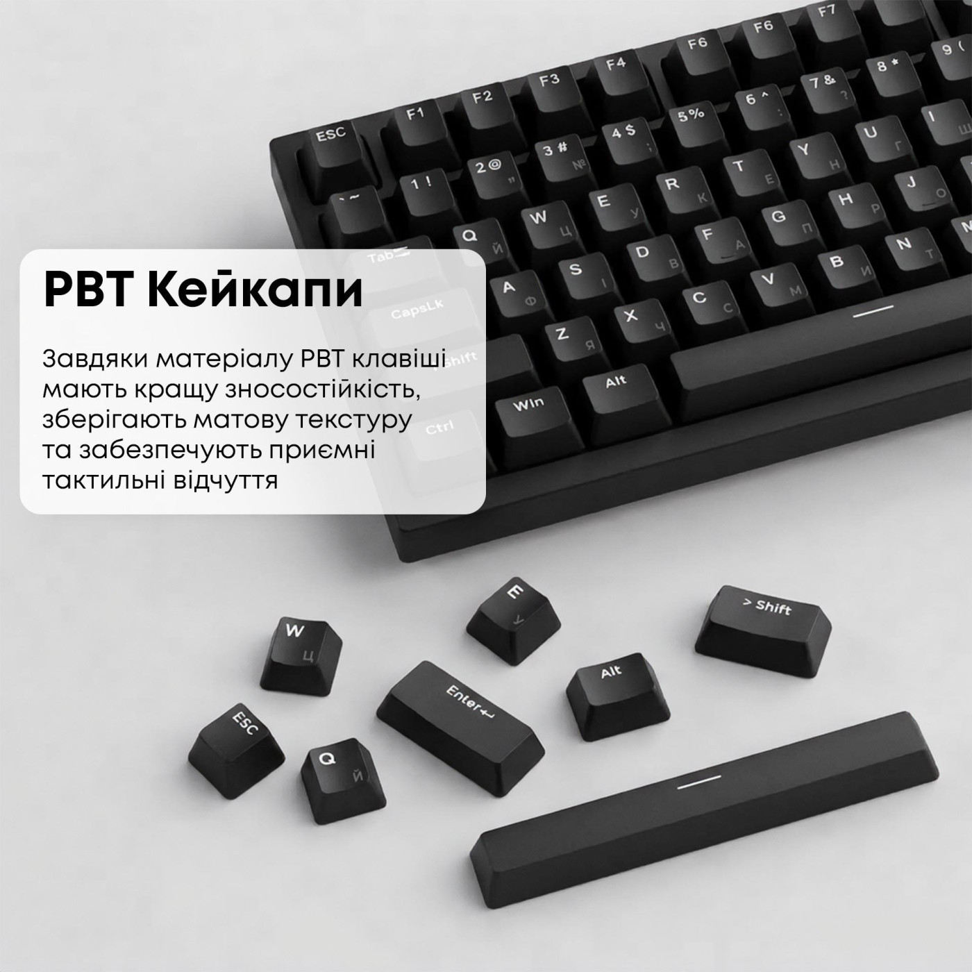 Клавиатура Ajazz AK820 Red Switch Black (AK820-R-B)