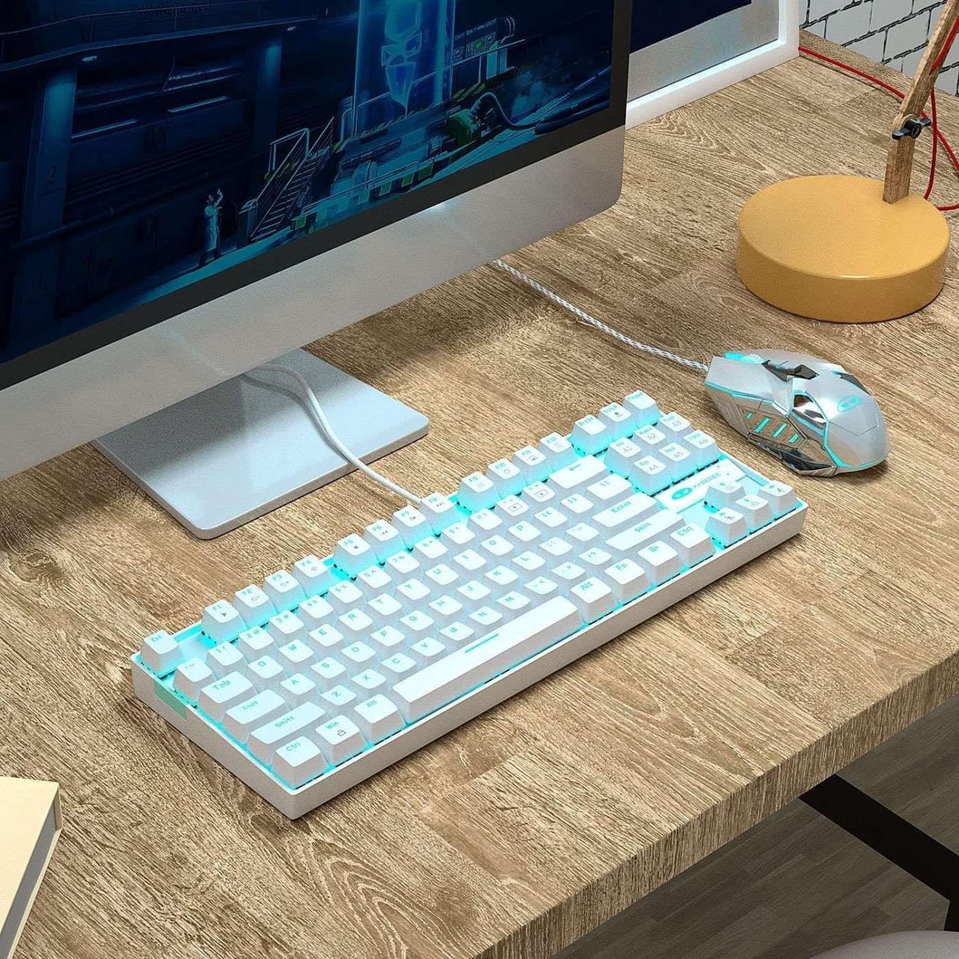 Клавиатура MageGee MK-STAR Blue Switch (6971969720268-UA) White (G-000003949)
