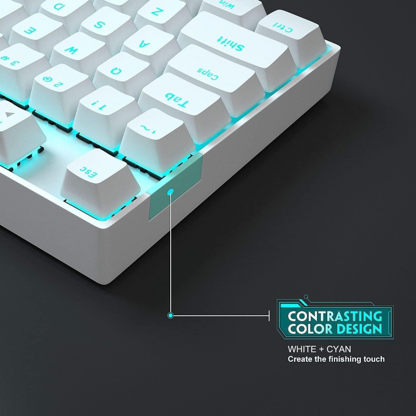Клавиатура MageGee MK-STAR Blue Switch (6971969720268-UA) White (G-000003949)