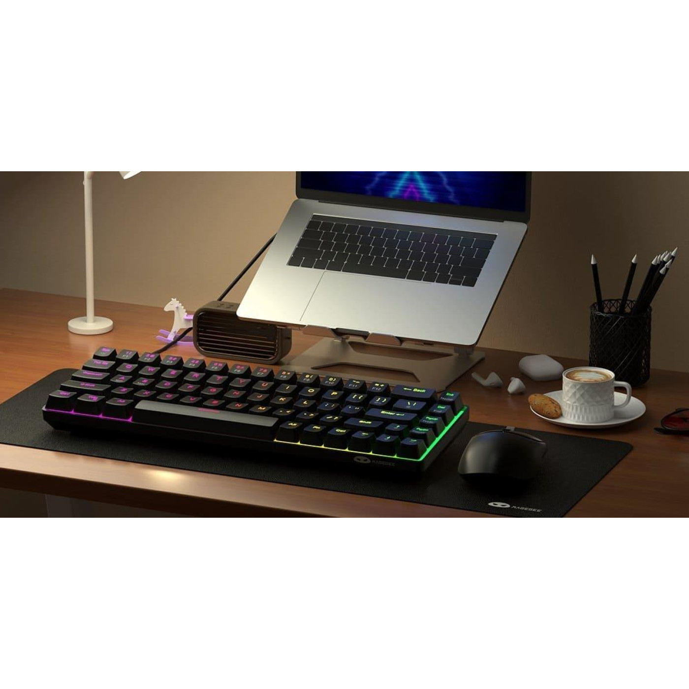 Клавиатура MageGee MK-BOX RGB Magnetic Amethyst Switch (6971969728646-UA) Black (G-000003947)