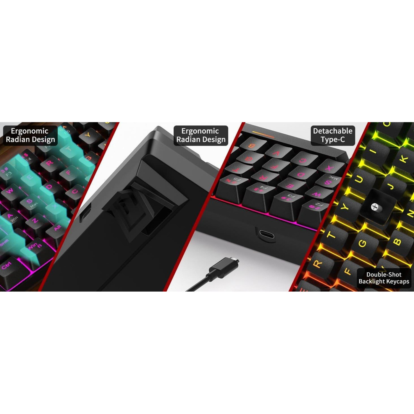 Клавиатура MageGee MK-BOX RGB Magnetic Amethyst Switch (6971969728646-UA) Black (G-000003947)