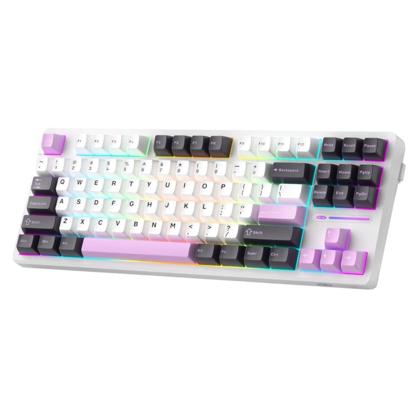Клавиатура MageGee Light 87 RGB Ivory White Switch (6971969728745-UA) Purple Jade (G-000003946)