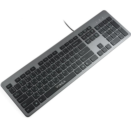 Клавіатура Vinga KB735 black-grey (KB735 black-grey)
