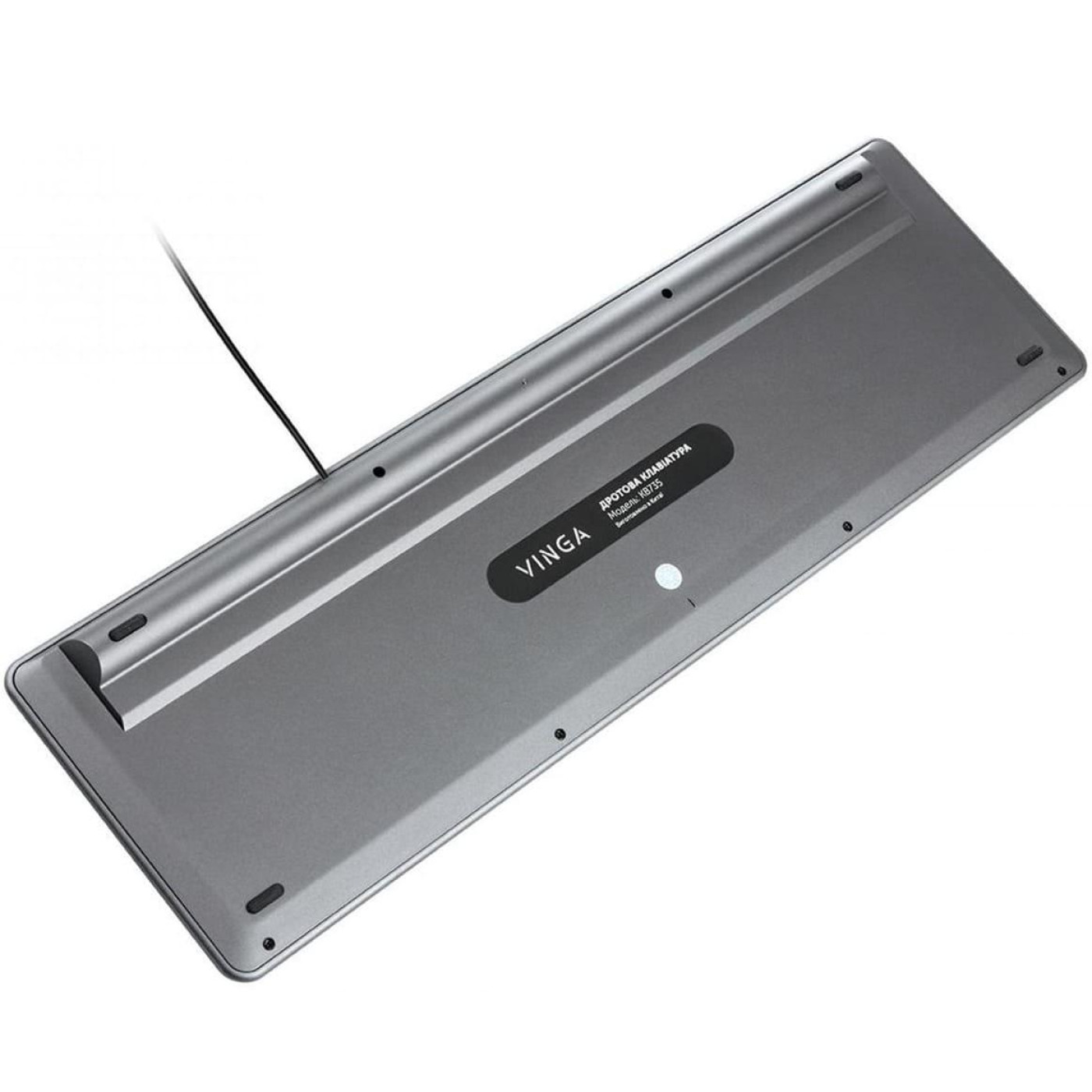 Клавиатура Vinga KB735 black-grey (KB735 black-grey)