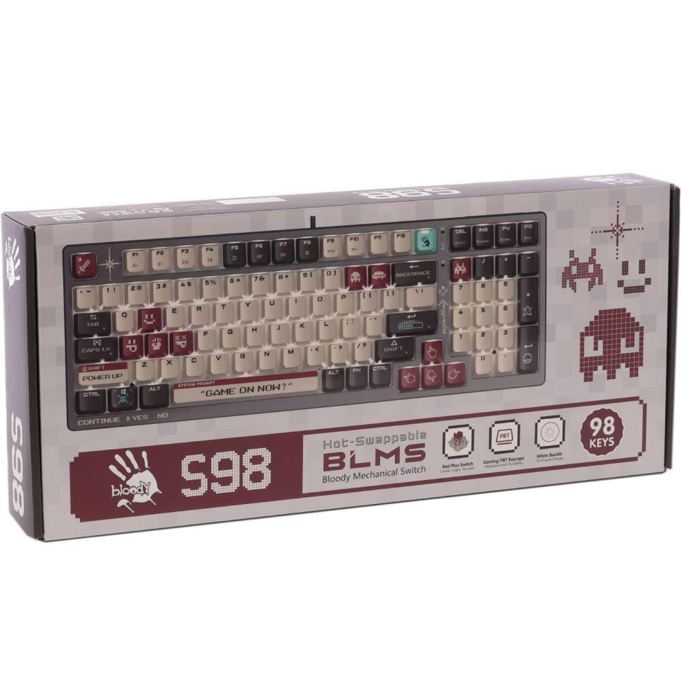 Клавиатура Bloody A4Tech WS98 (Pixels Red) (WS98 (Pixels Red))