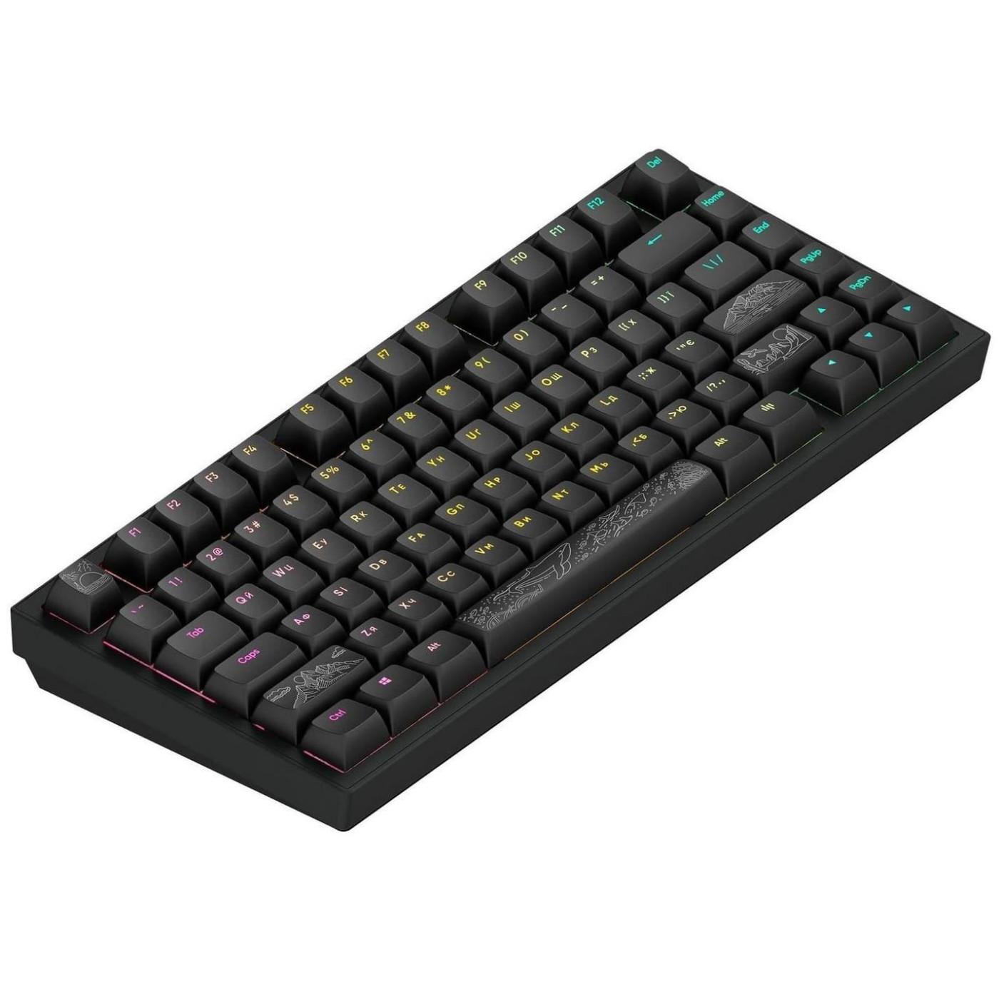 Клавиатура Dark Project ALU81 Terra Nostra ENG/UA (DPKB_NOSTRA_81_ANSI_BLACK_UA)