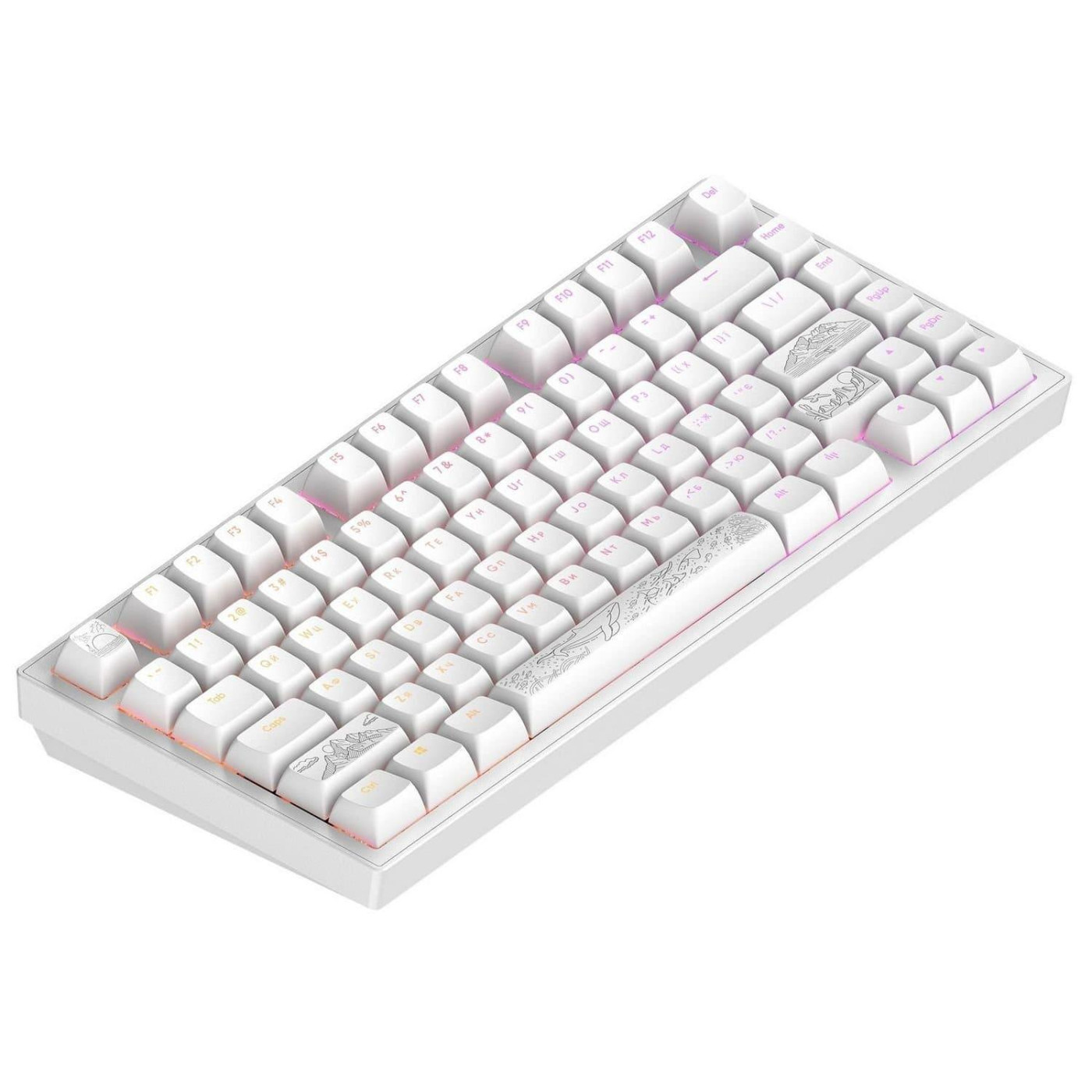 Клавиатура Dark Project ALU81 Terra Nostra ENG/UA (DPKB_NOSTRA_81_ANSI_WHITE_UA)