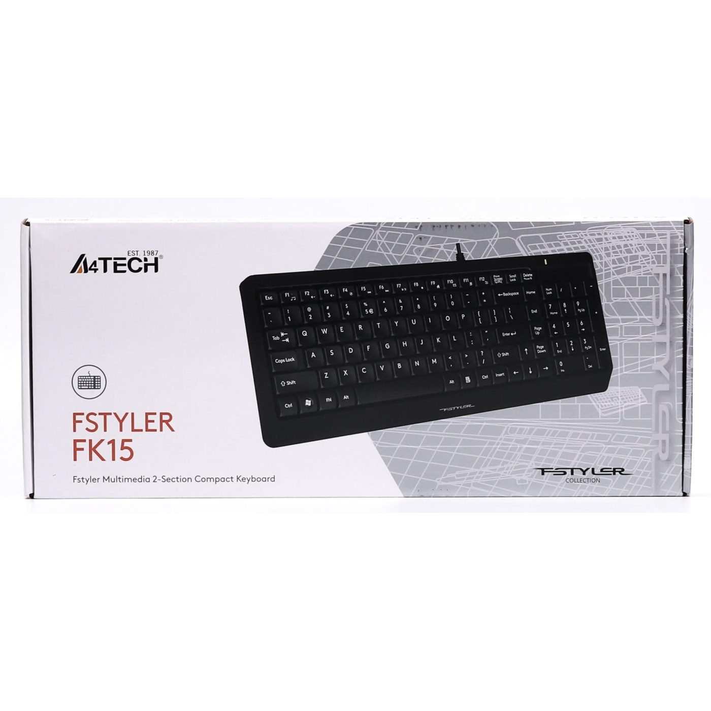 Клавіатура A4Tech Fstyler FK15 USB Black (FK15 (Black))