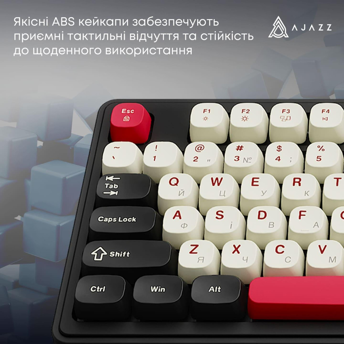 Клавиатура Ajazz AF98 PLUS Black Shark Red (AF98-PLUS-BSR)