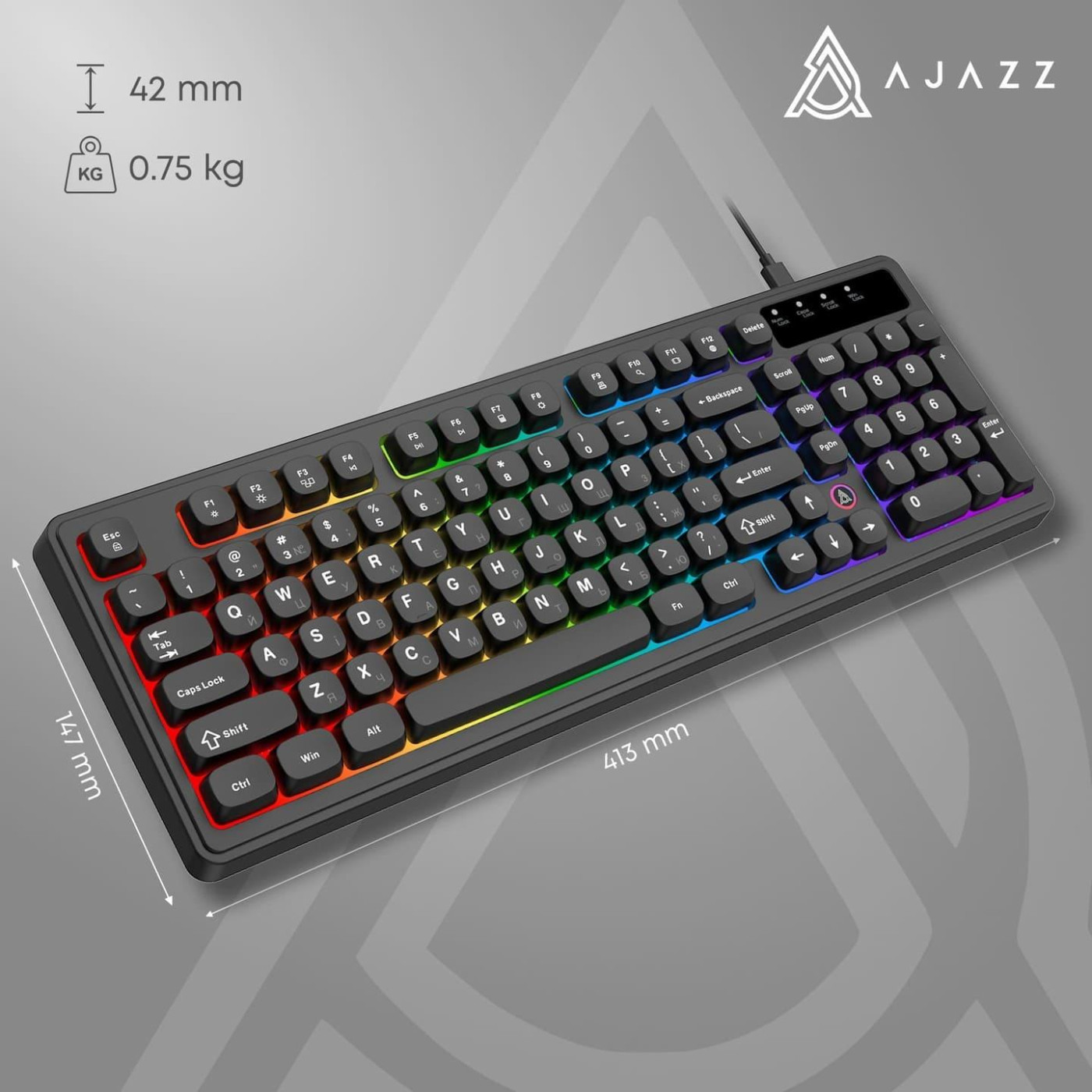 Клавиатура Ajazz AF98 Black (AF98-B)