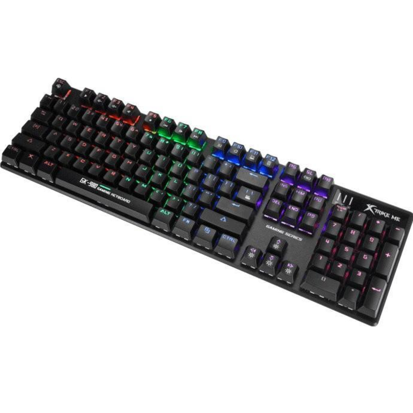 Клавиатура Xtrike Me Xtrike GK-980 6 colors-LED Mechanical Red Switch USB Black (GK-980)