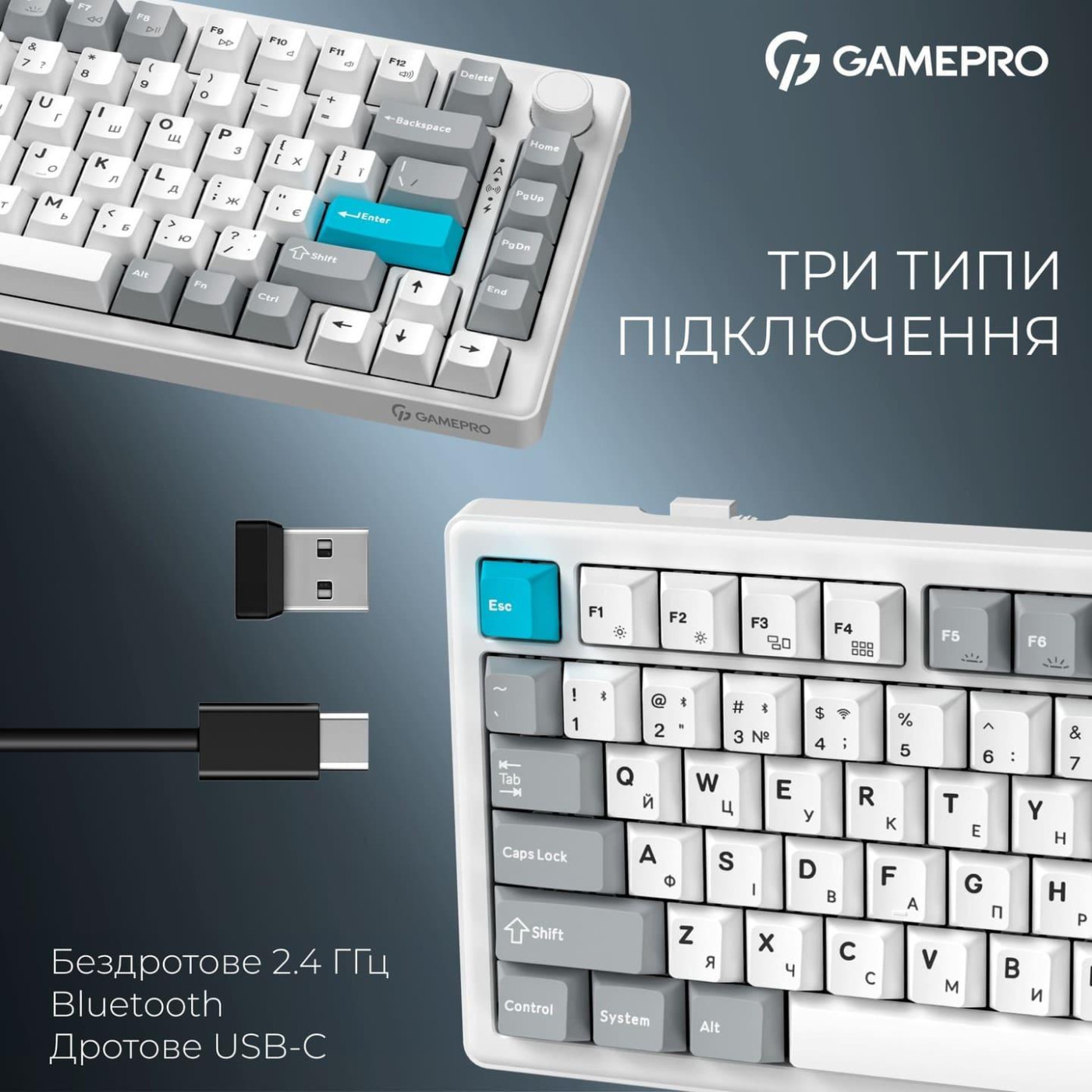 Клавиатура GamePro Asgard Yord (MK266WH)