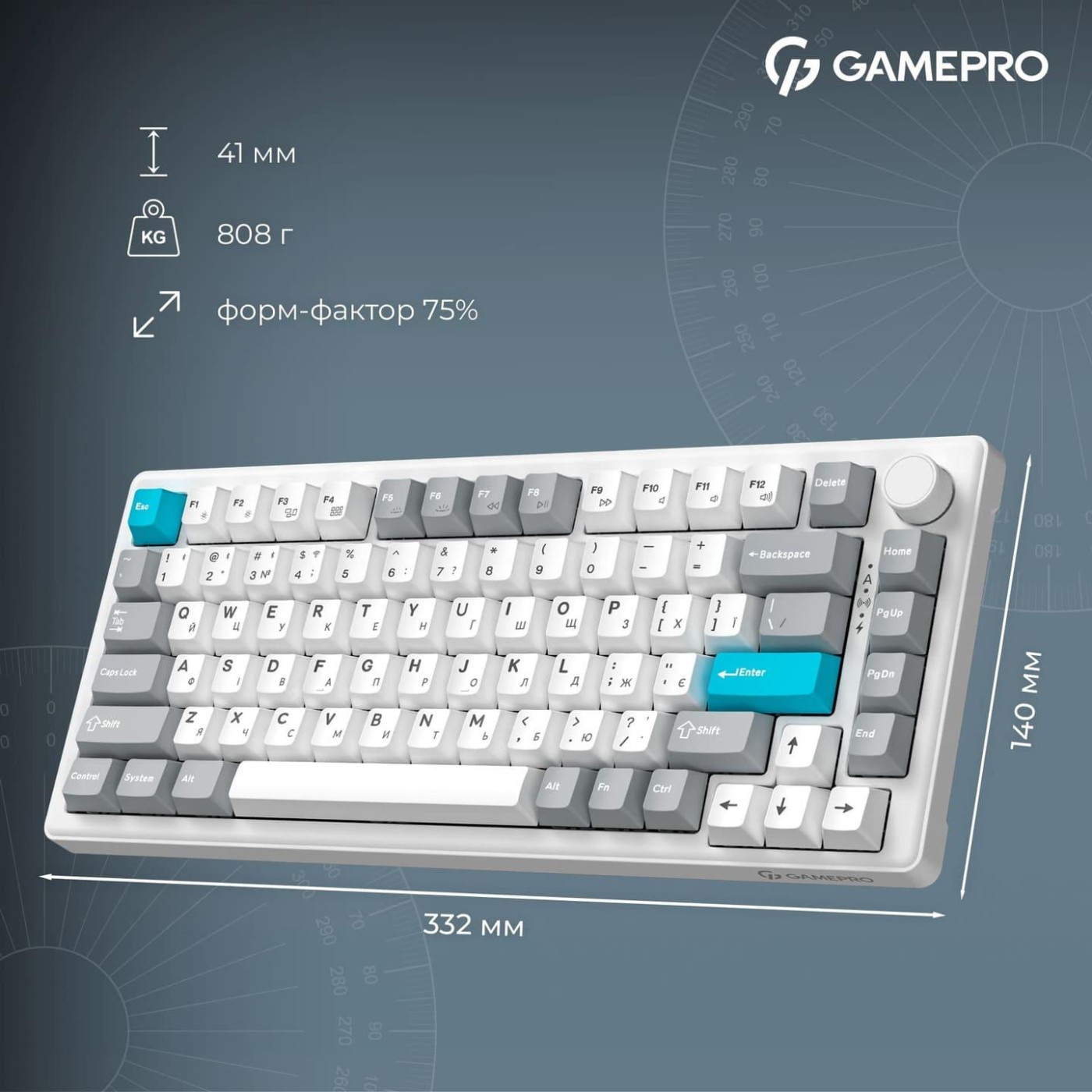 Клавиатура GamePro Asgard Yord (MK266WH)