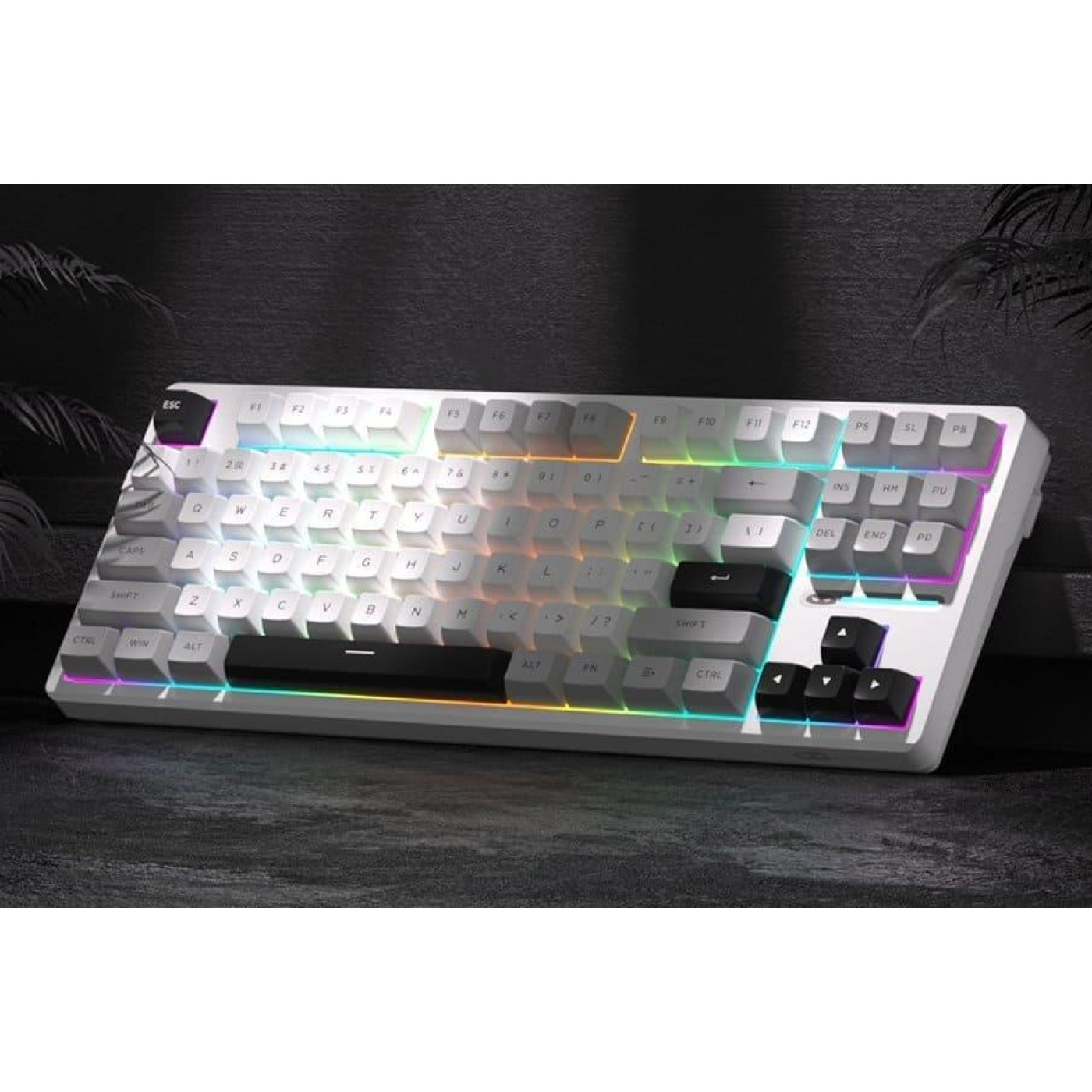 Клавиатура MageGee Light 87 RGB Blue Whale Switch Wireless (6971969728431-UA) Star White (G-000003944)