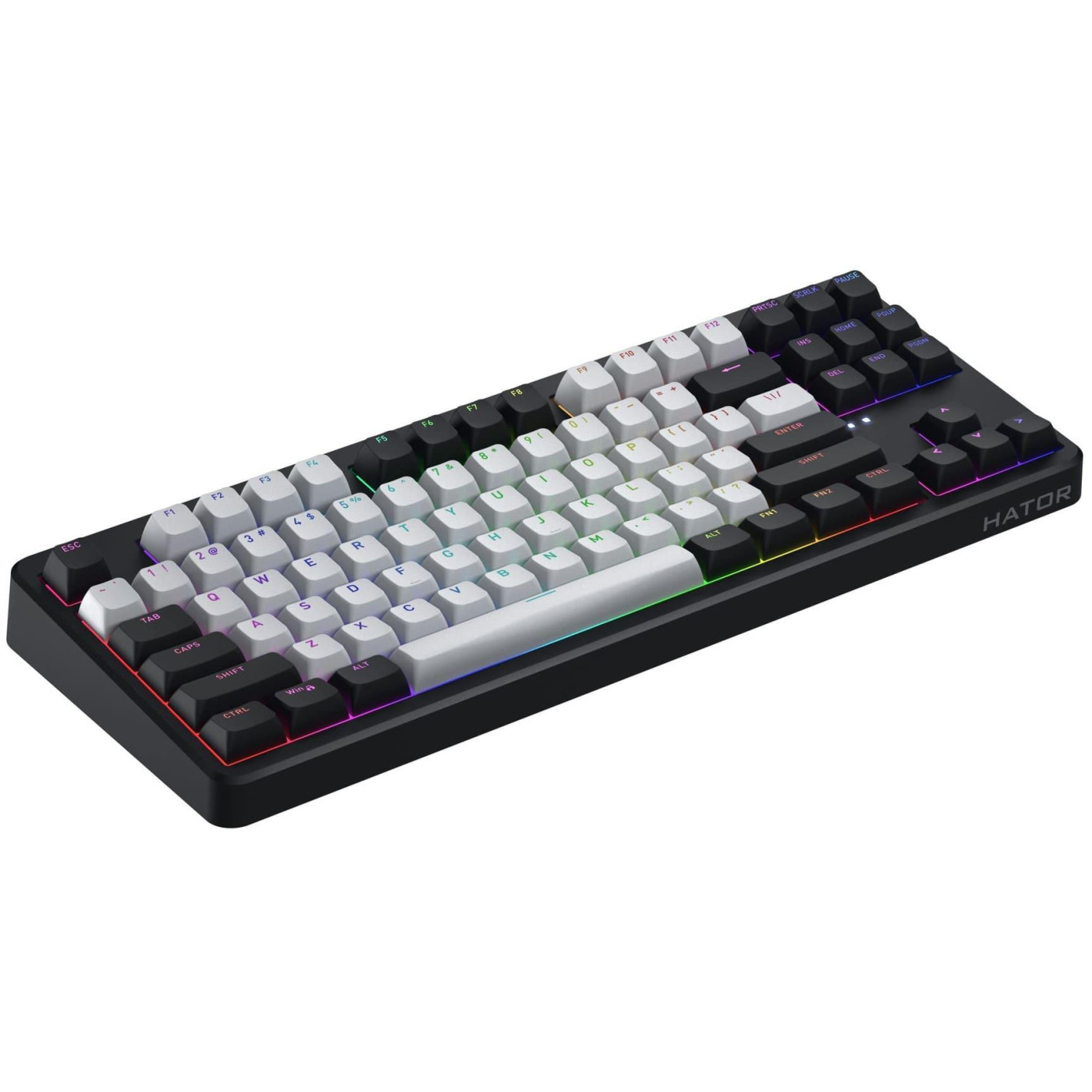 Клавіатура HATOR Rockfall 3 Mecha TKL Wireless Orange ENG ISO Black (HTK850EU)