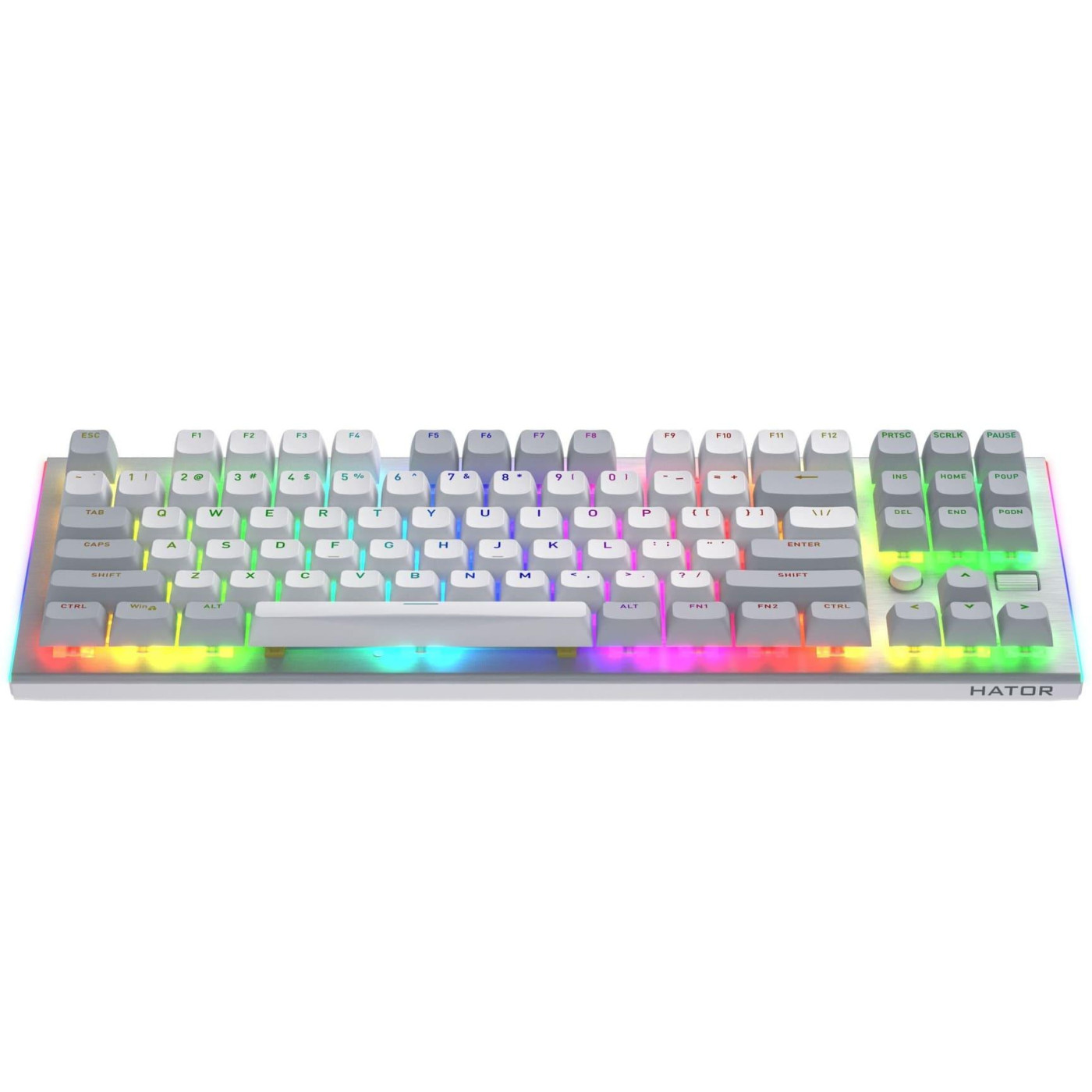 Клавіатура HATOR Gravity TKL Orange ENG White (HTK561)