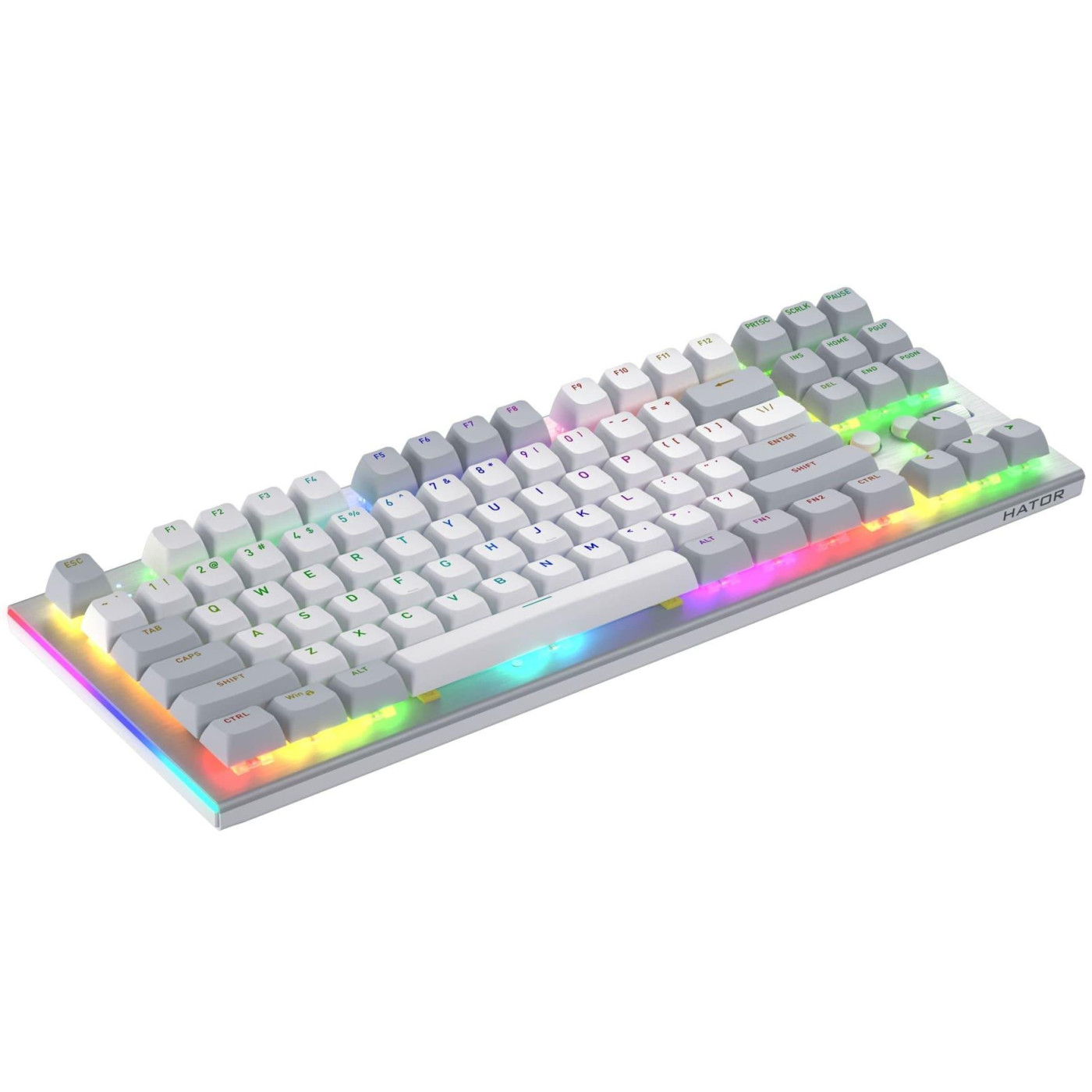 Клавіатура HATOR Gravity TKL Orange ENG White (HTK561)